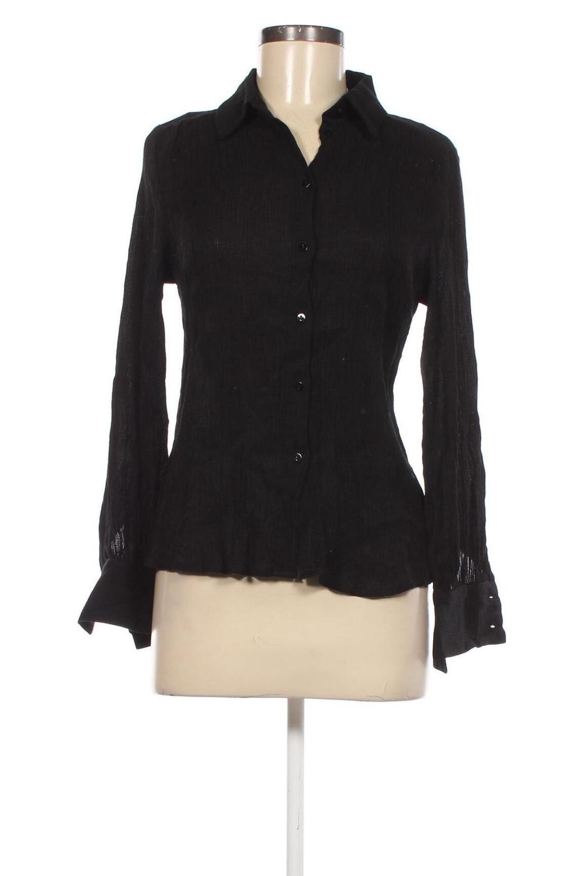 Γυναικείο πουκάμισο About You, Μέγεθος M, Χρώμα Μαύρο, Τιμή 11,86 €