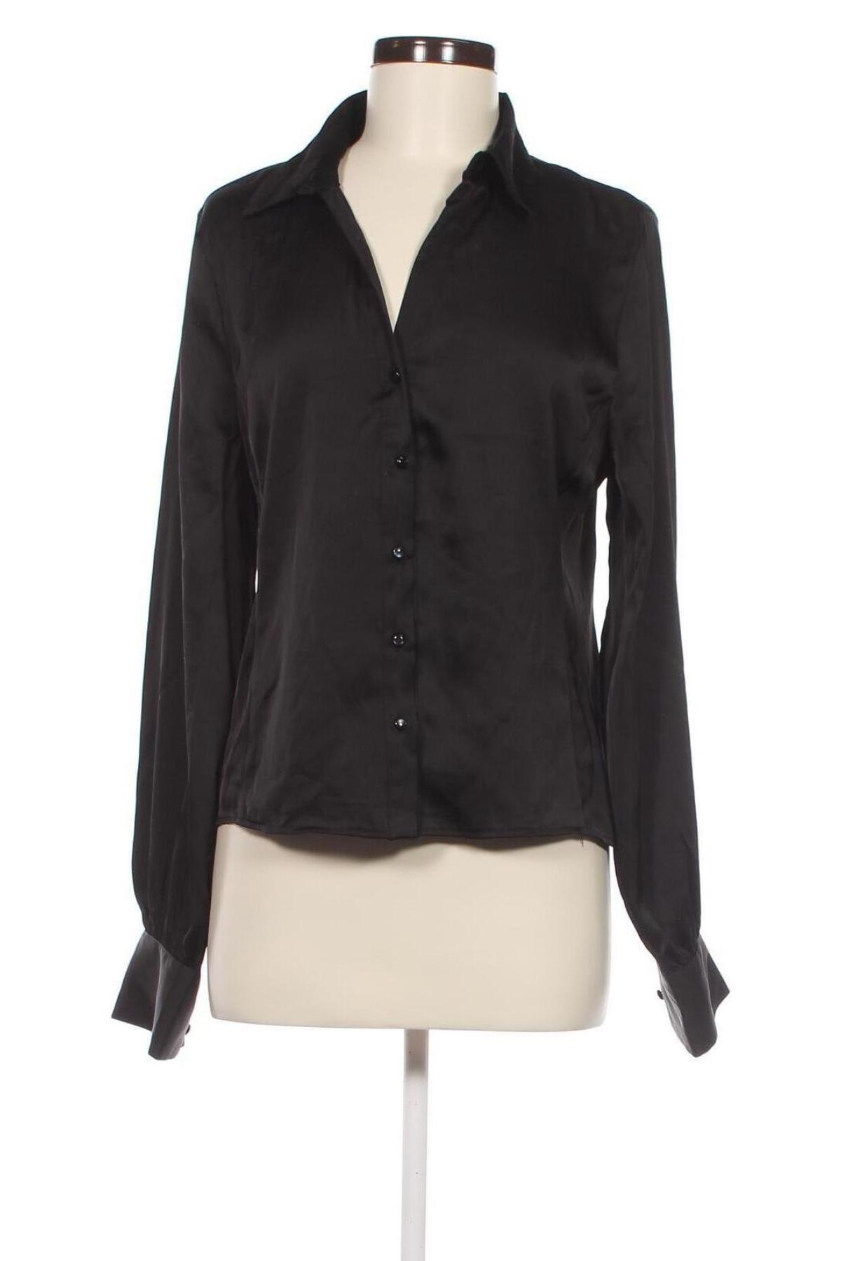 Γυναικείο πουκάμισο Amisu, Μέγεθος L, Χρώμα Μαύρο, Τιμή 8,50 €