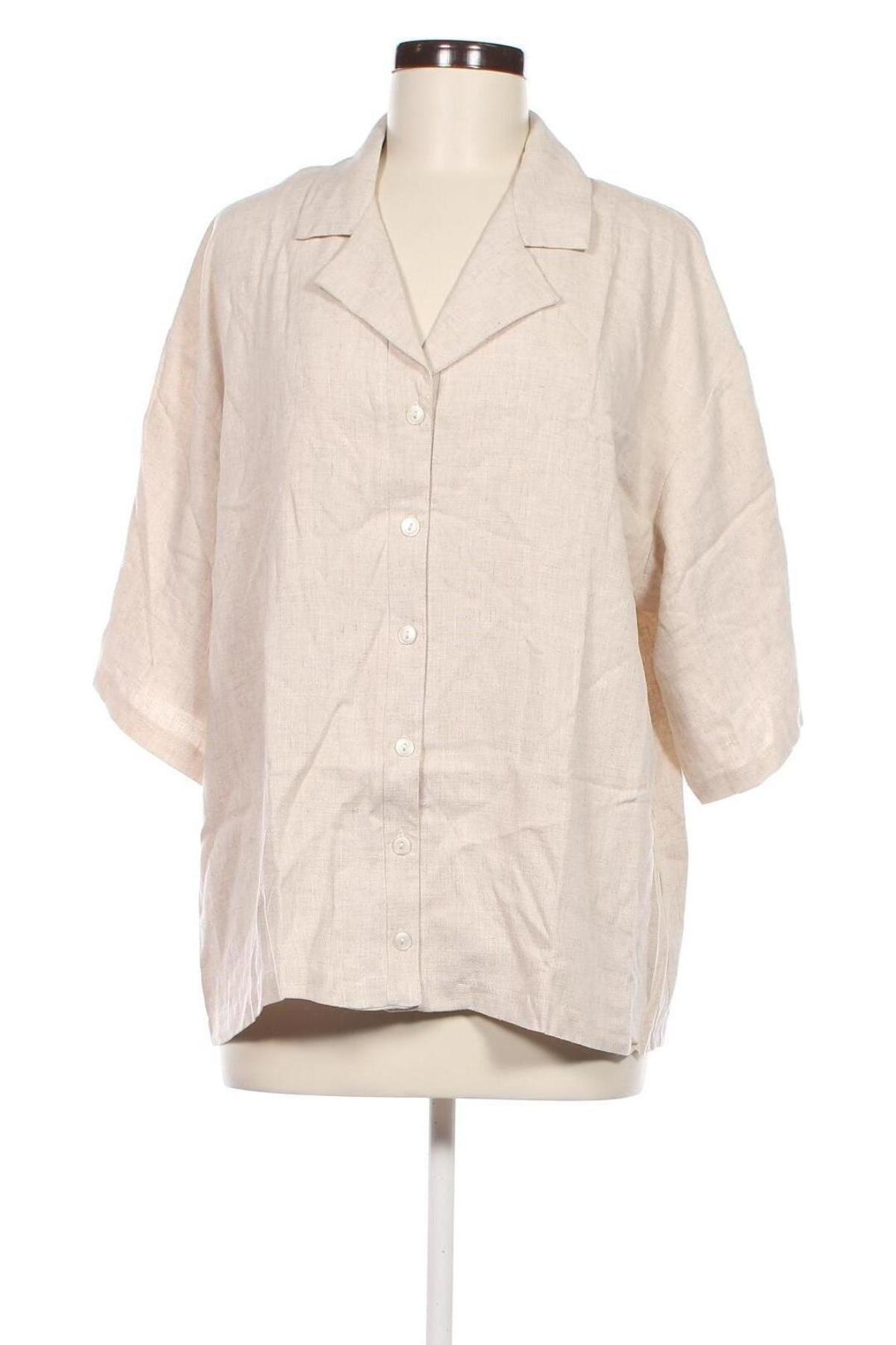 Γυναικείο πουκάμισο Boohoo, Μέγεθος M, Χρώμα  Μπέζ, Τιμή 14,93 €