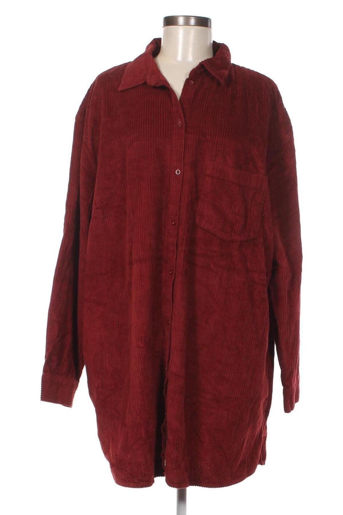 Γυναικείο πουκάμισο Bpc Bonprix Collection, Μέγεθος 3XL, Χρώμα Κόκκινο, Τιμή 7,88 €