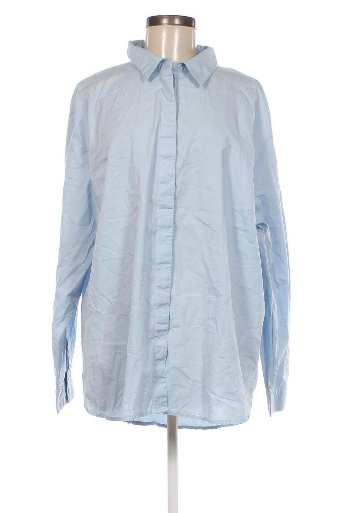 Γυναικείο πουκάμισο Bpc Bonprix Collection, Μέγεθος XXL, Χρώμα Μπλέ, Τιμή 8,50 €