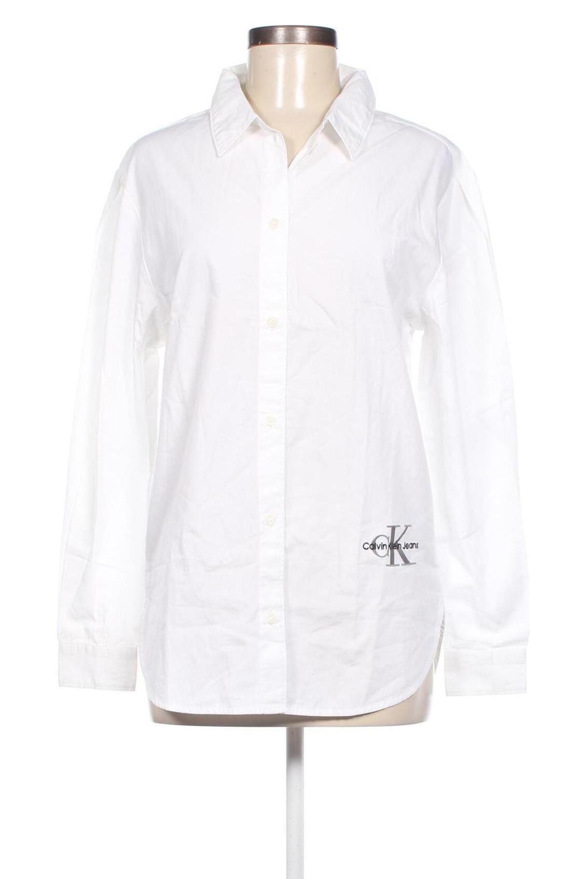 Дамска риза Calvin Klein Jeans, Размер XL, Цвят Бял, Цена 148,20 лв.