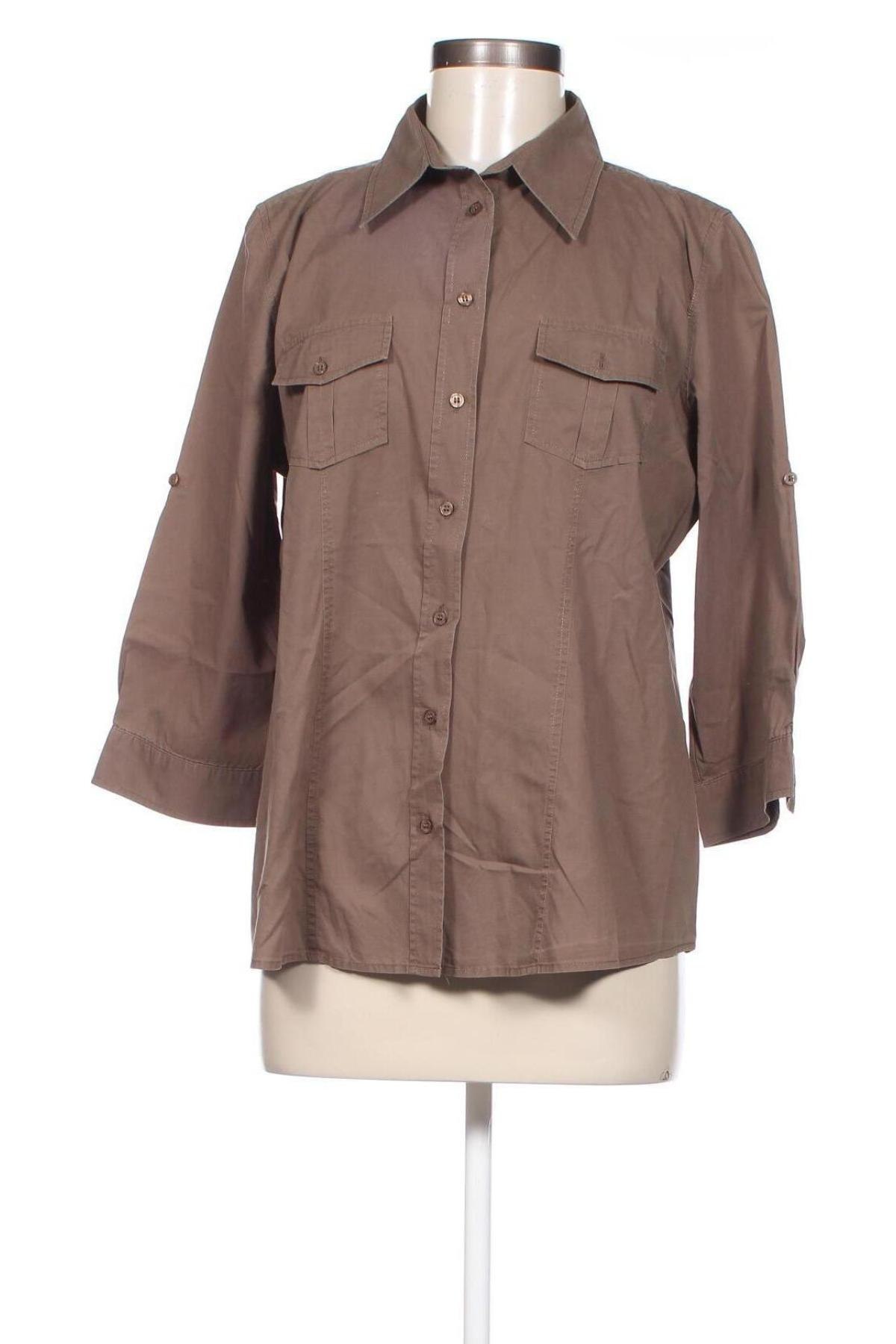 Γυναικείο πουκάμισο Christian Berg, Μέγεθος XL, Χρώμα Καφέ, Τιμή 10,54 €