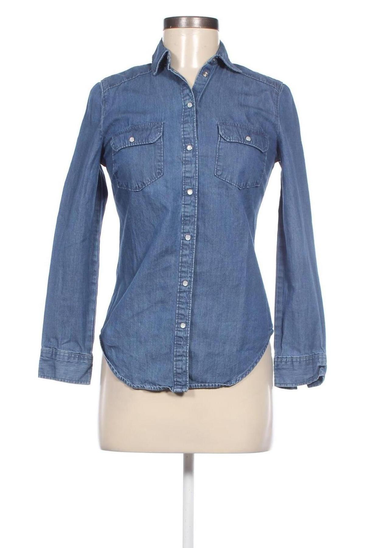 Γυναικείο πουκάμισο Denim Co., Μέγεθος XS, Χρώμα Μπλέ, Τιμή 11,34 €