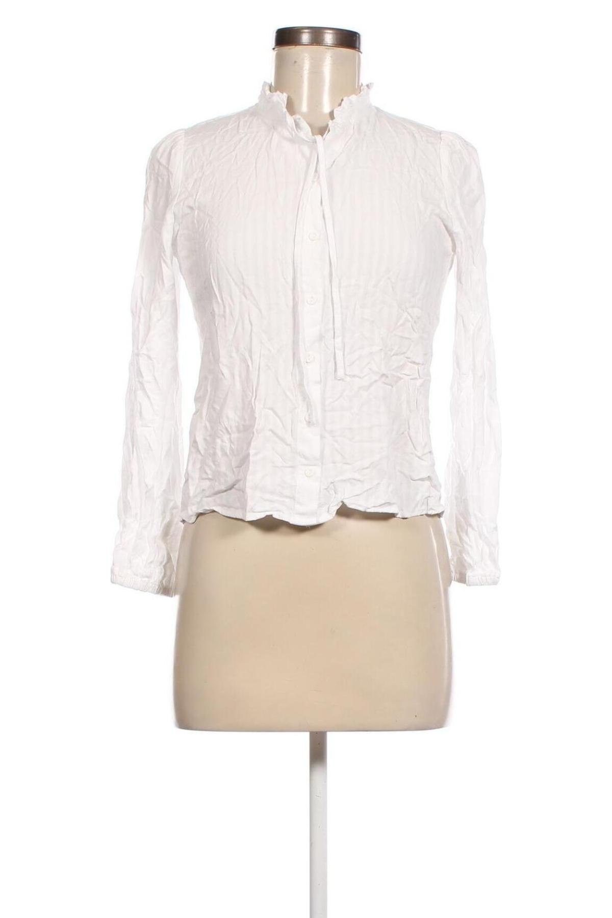 Γυναικείο πουκάμισο Edc By Esprit, Μέγεθος XS, Χρώμα Λευκό, Τιμή 10,52 €