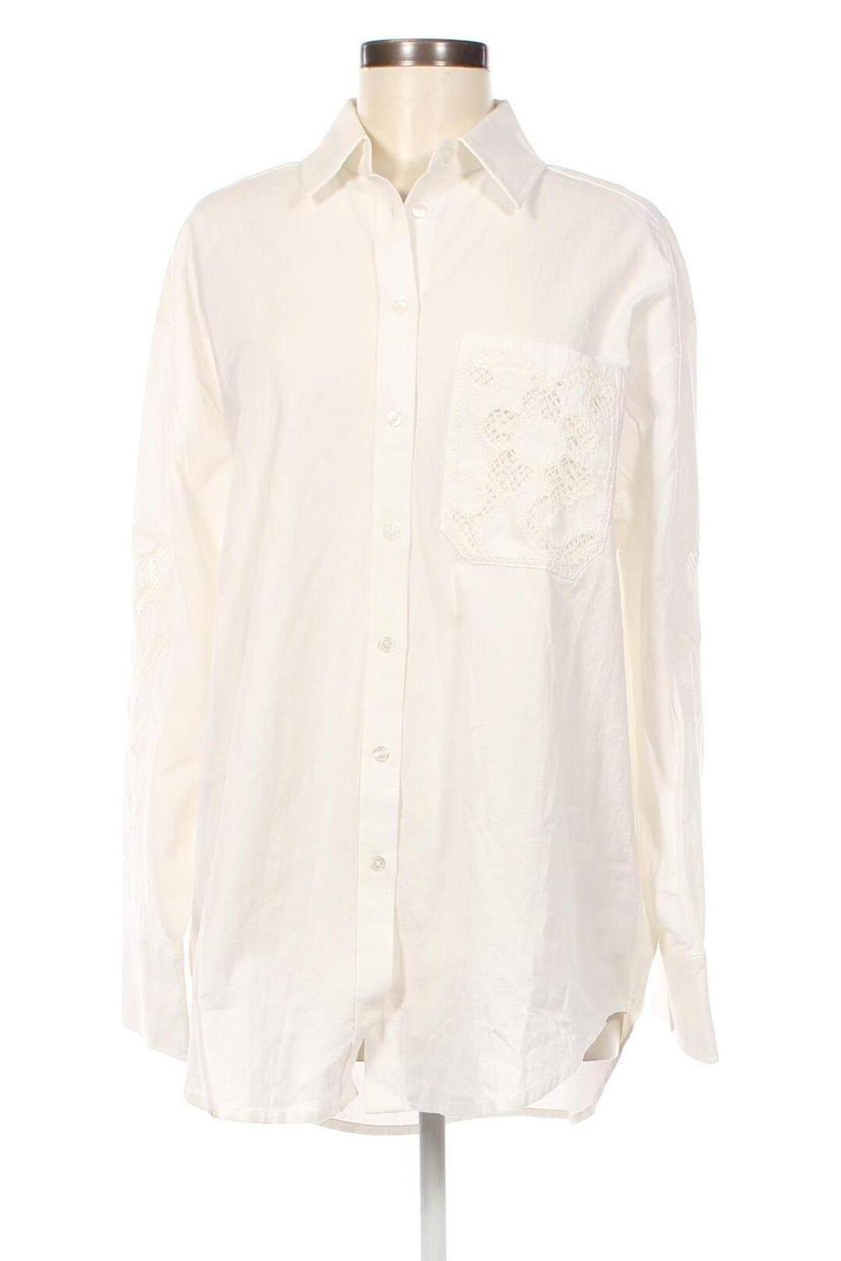 Дамска риза Edited, Размер M, Цвят Бял, Цена 38,50 лв.