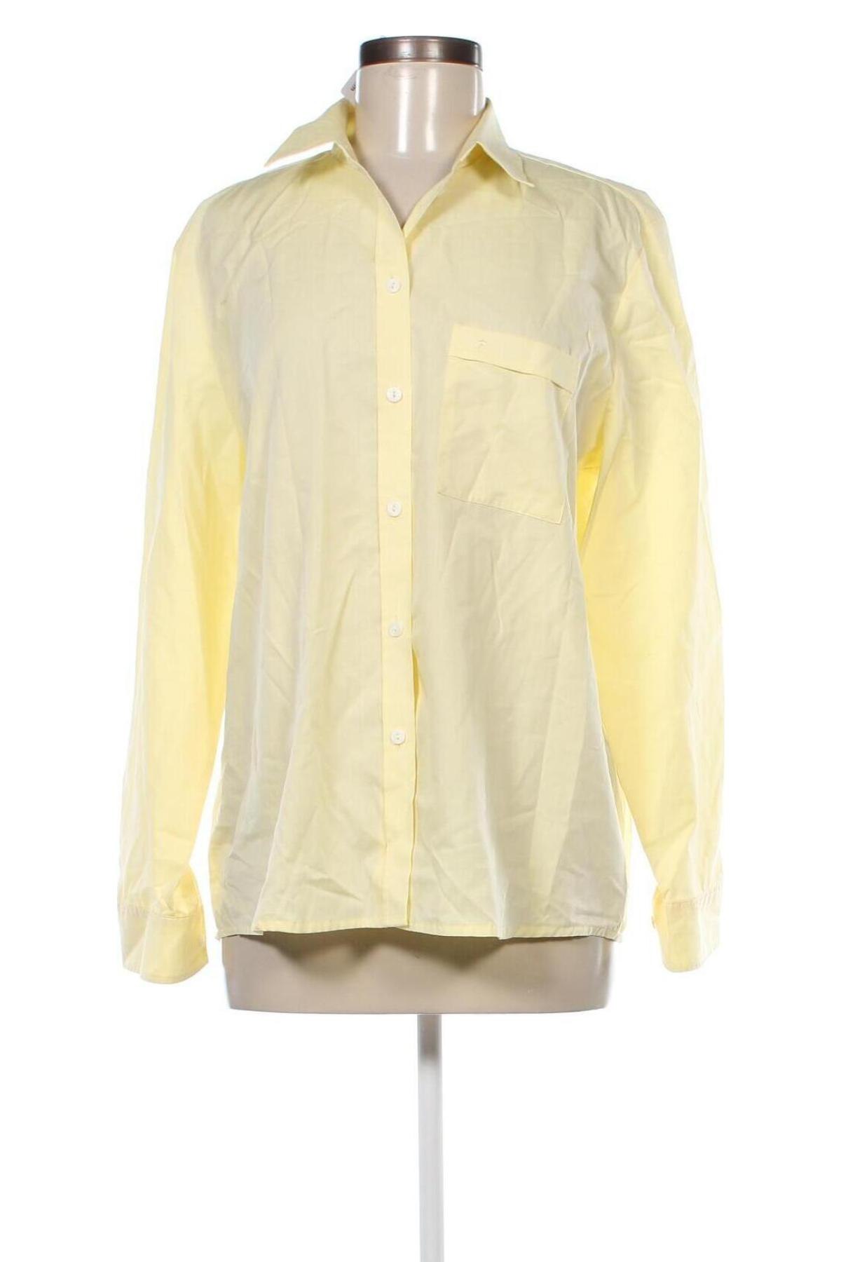 Γυναικείο πουκάμισο Eterna, Μέγεθος L, Χρώμα Κίτρινο, Τιμή 16,33 €