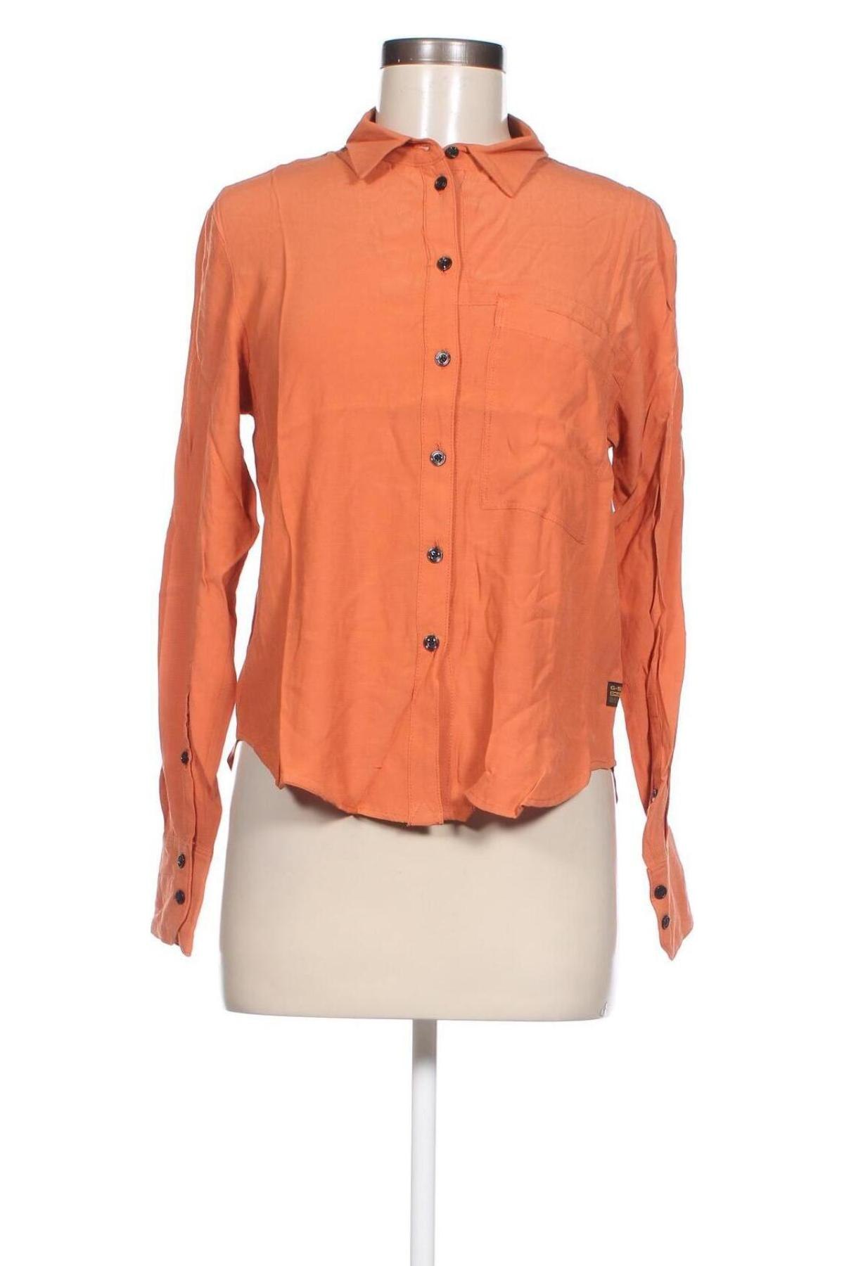 Дамска риза G-Star Raw, Размер XS, Цвят Оранжев, Цена 105,00 лв.
