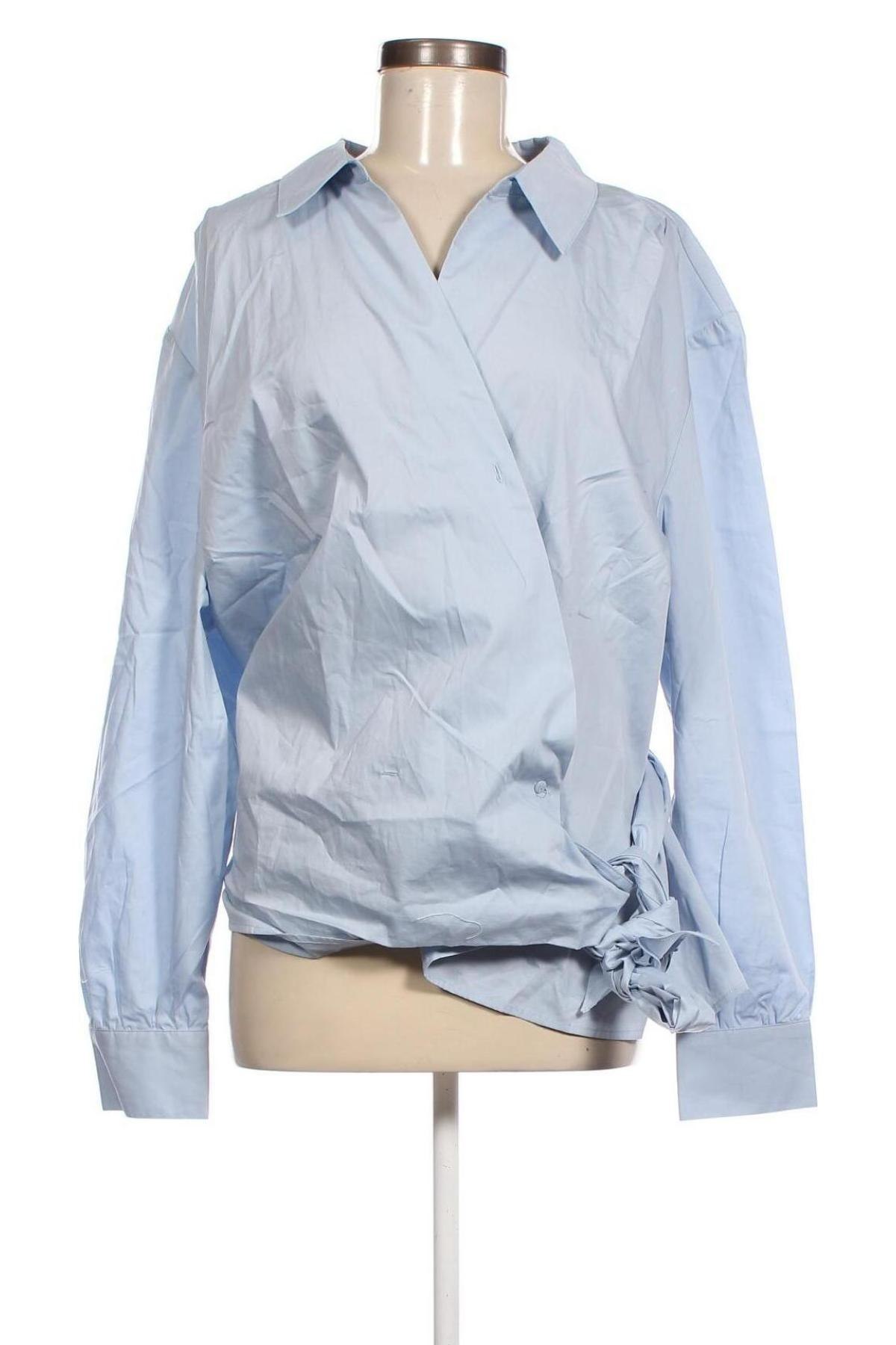 Γυναικείο πουκάμισο Guido Maria Kretschmer for About You, Μέγεθος 3XL, Χρώμα Μπλέ, Τιμή 27,78 €