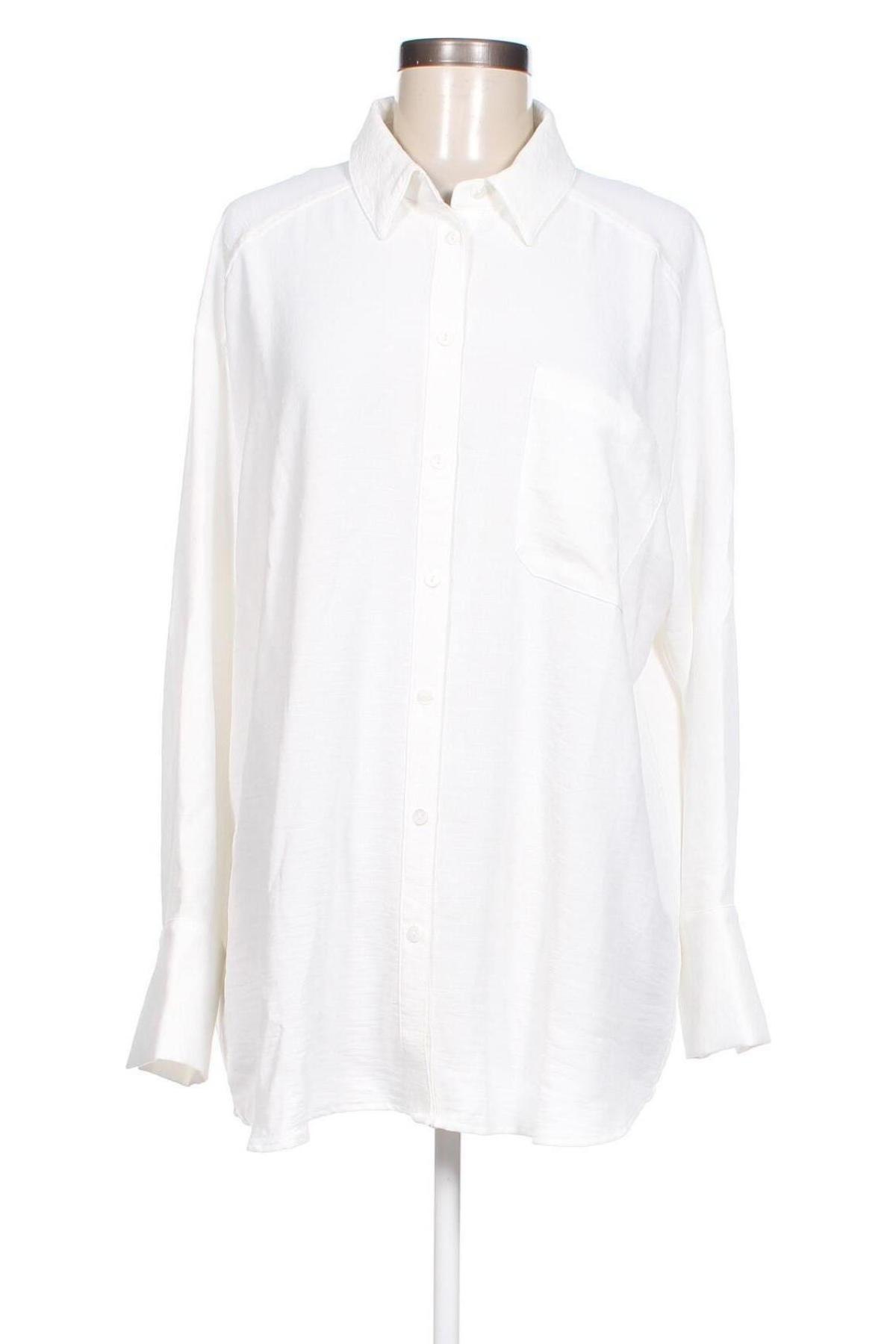 Γυναικείο πουκάμισο Guido Maria Kretschmer for About You, Μέγεθος XL, Χρώμα Λευκό, Τιμή 23,81 €
