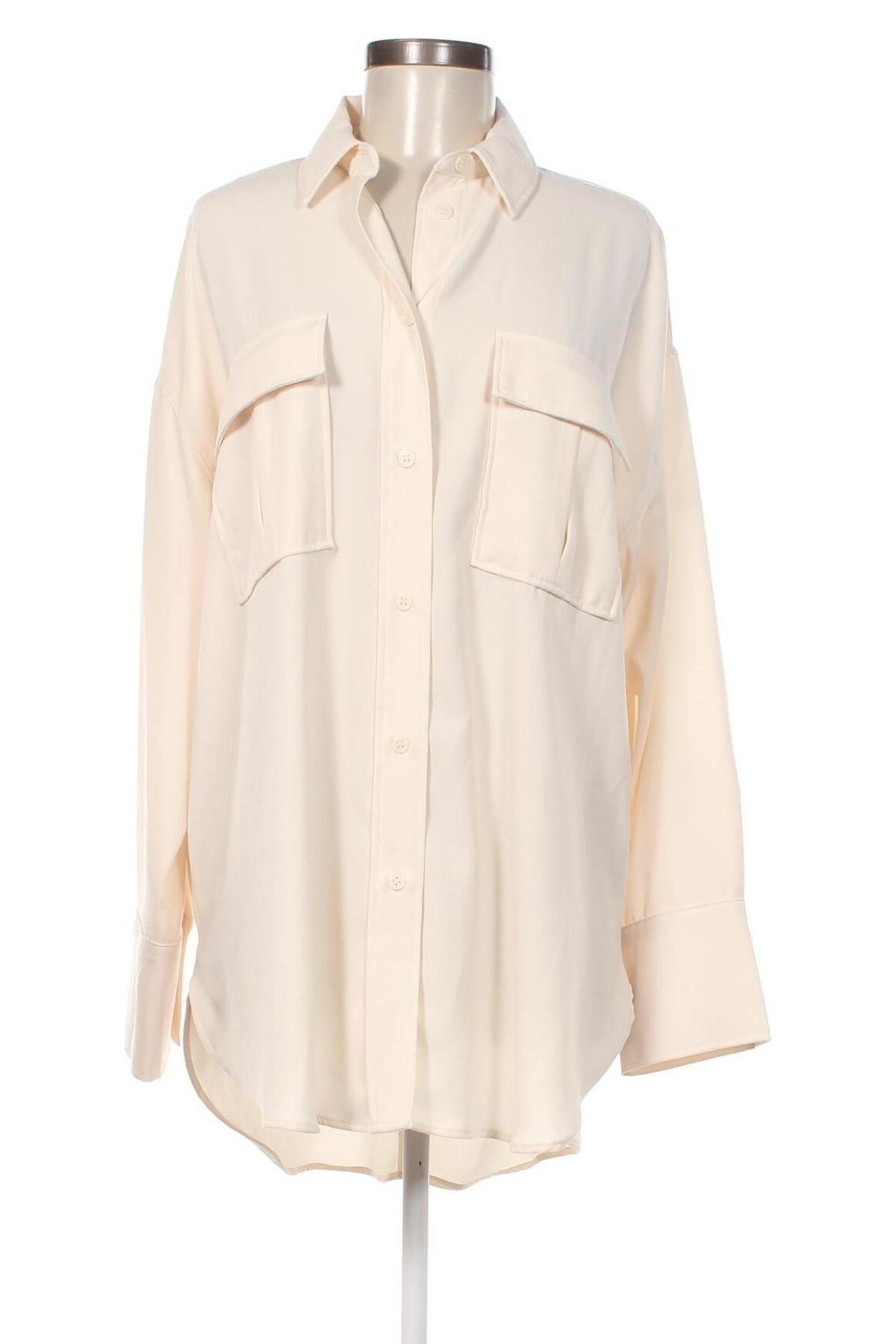 Γυναικείο πουκάμισο H&M, Μέγεθος M, Χρώμα Εκρού, Τιμή 5,41 €
