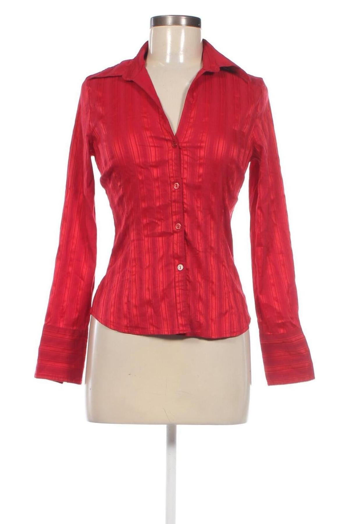 Γυναικείο πουκάμισο H&M, Μέγεθος XS, Χρώμα Κόκκινο, Τιμή 7,73 €