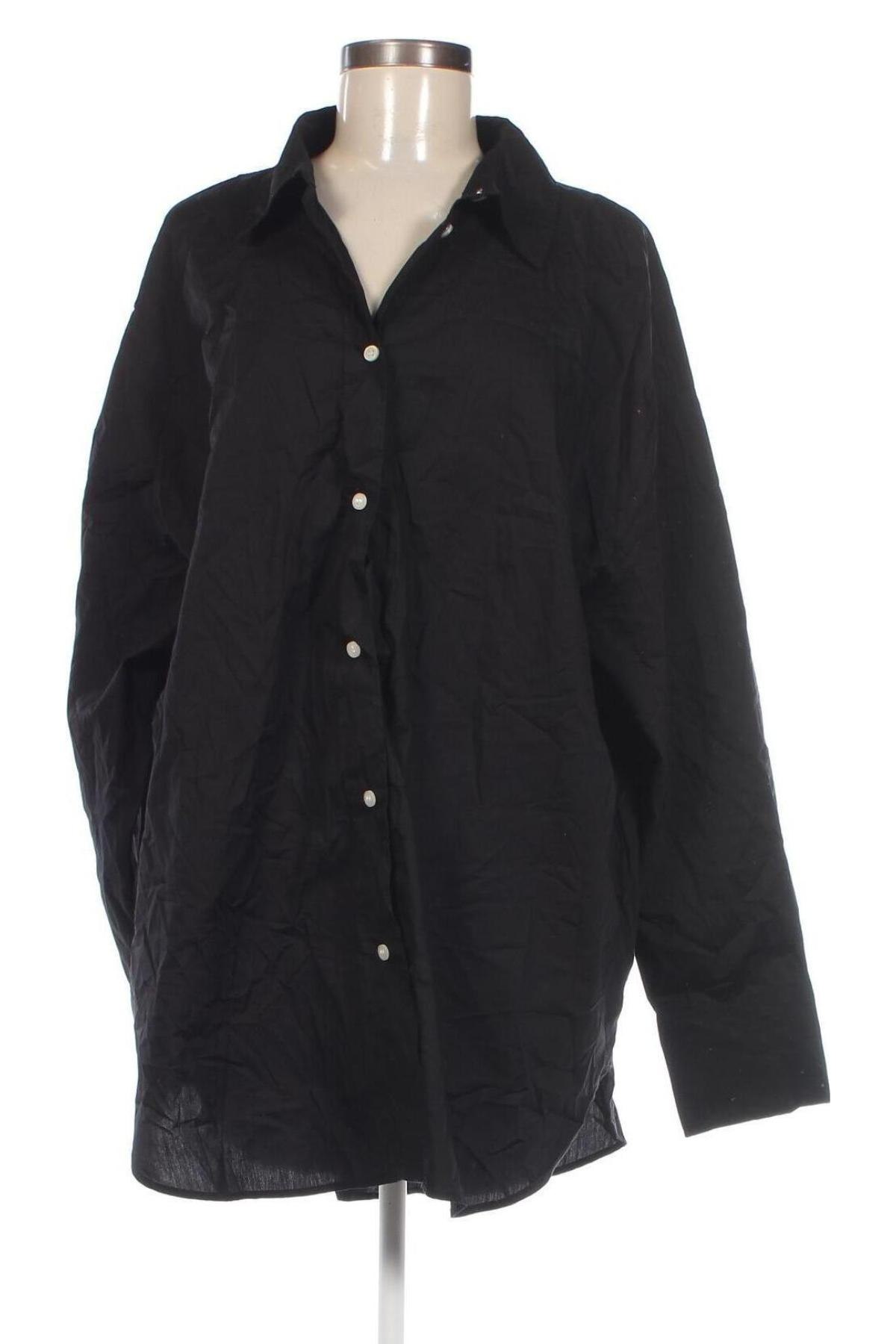 Γυναικείο πουκάμισο H&M, Μέγεθος XL, Χρώμα Μαύρο, Τιμή 12,37 €