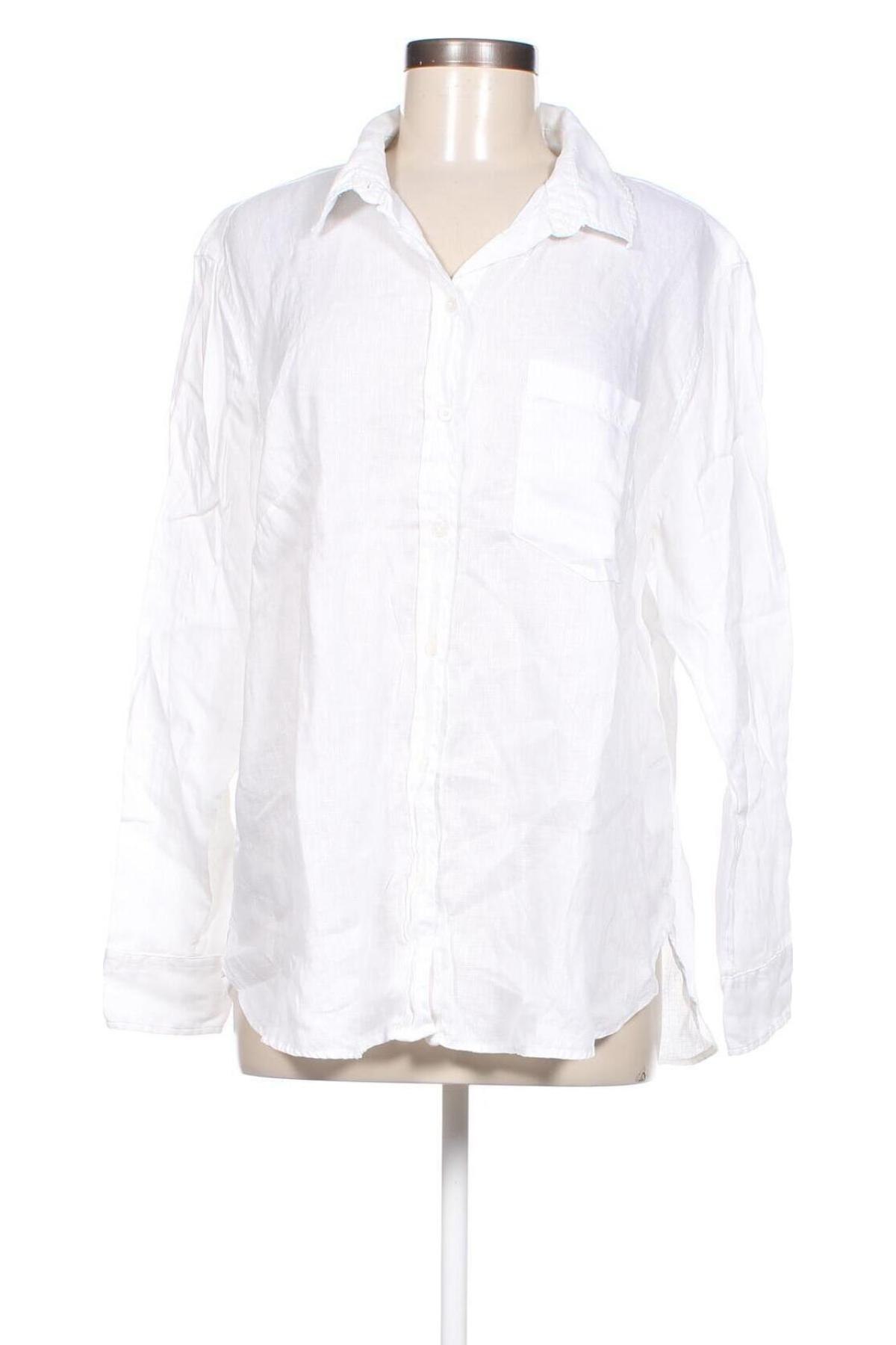 Дамска риза H&M, Размер L, Цвят Бял, Цена 25,42 лв.