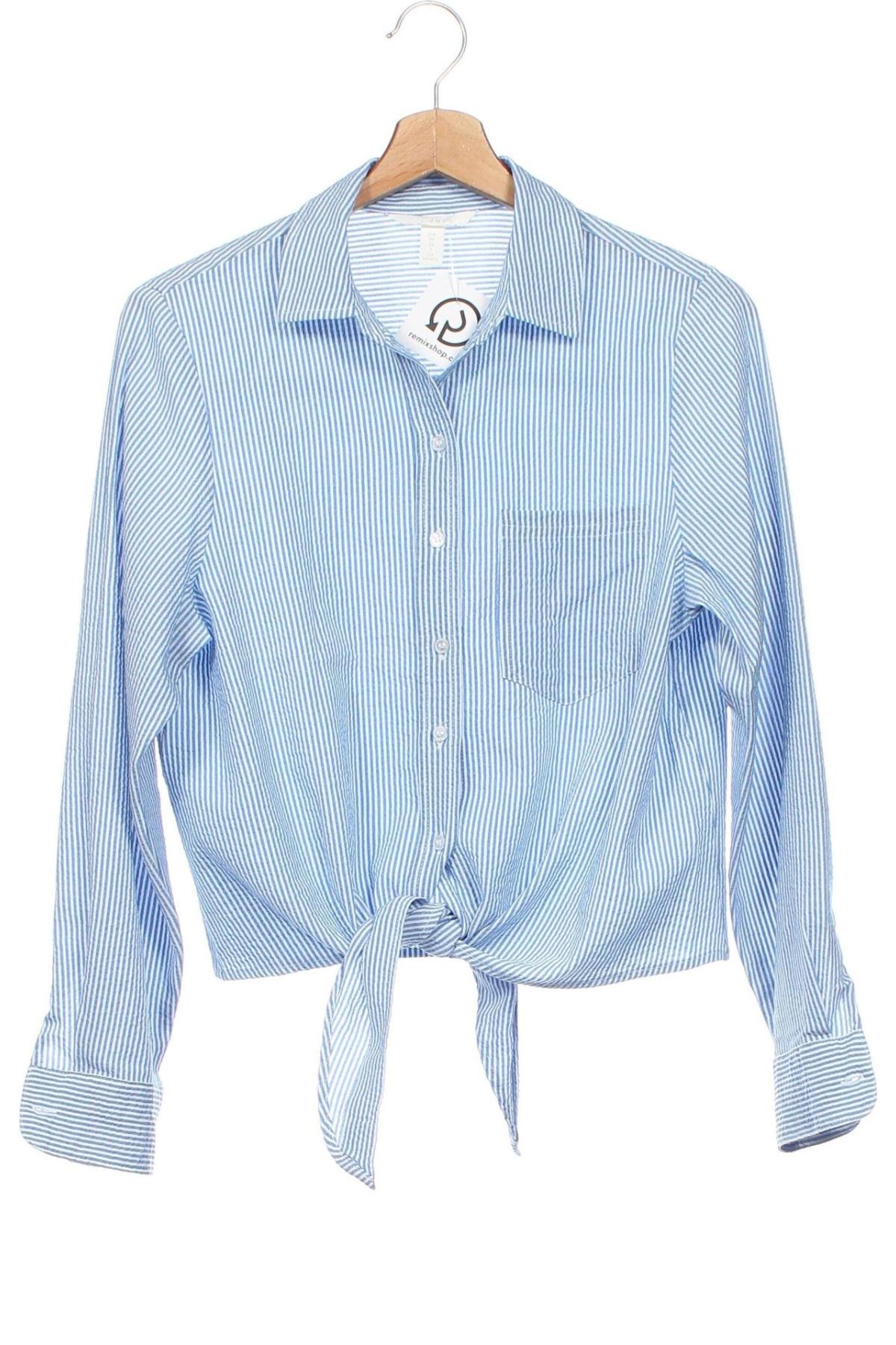 Γυναικείο πουκάμισο H&M, Μέγεθος XS, Χρώμα Πολύχρωμο, Τιμή 7,61 €