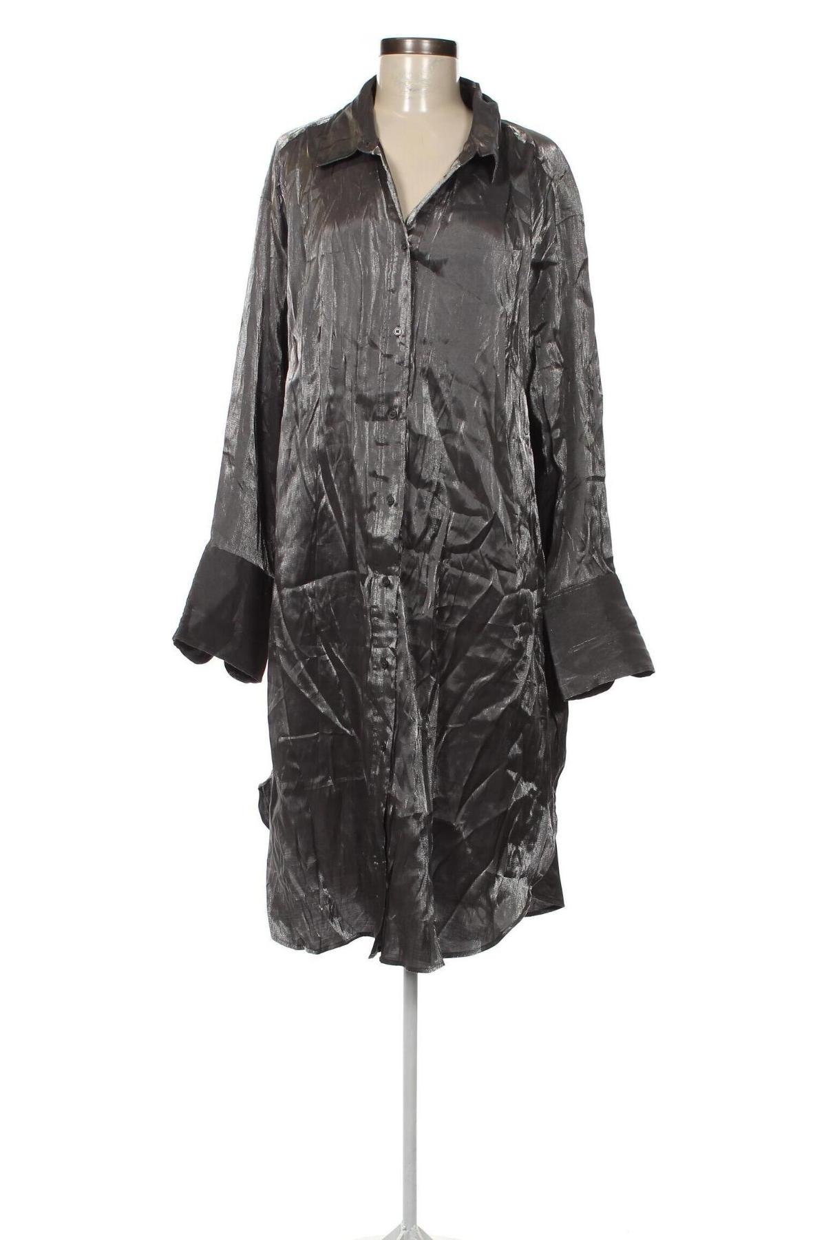 Dámska košeľa  H&M, Veľkosť XL, Farba Strieborná, Cena  7,09 €