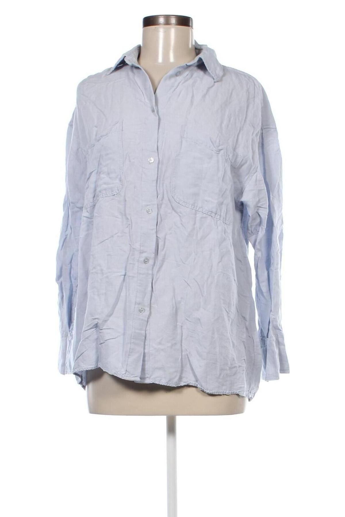 Дамска риза H&M, Размер XS, Цвят Син, Цена 12,50 лв.