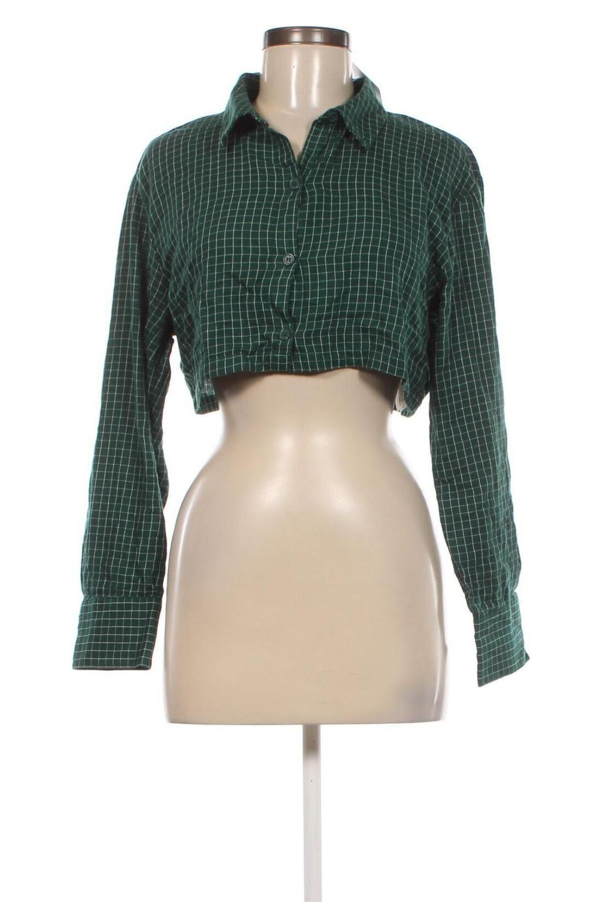 Cămașă de femei H&M Divided, Mărime M, Culoare Verde, Preț 41,12 Lei