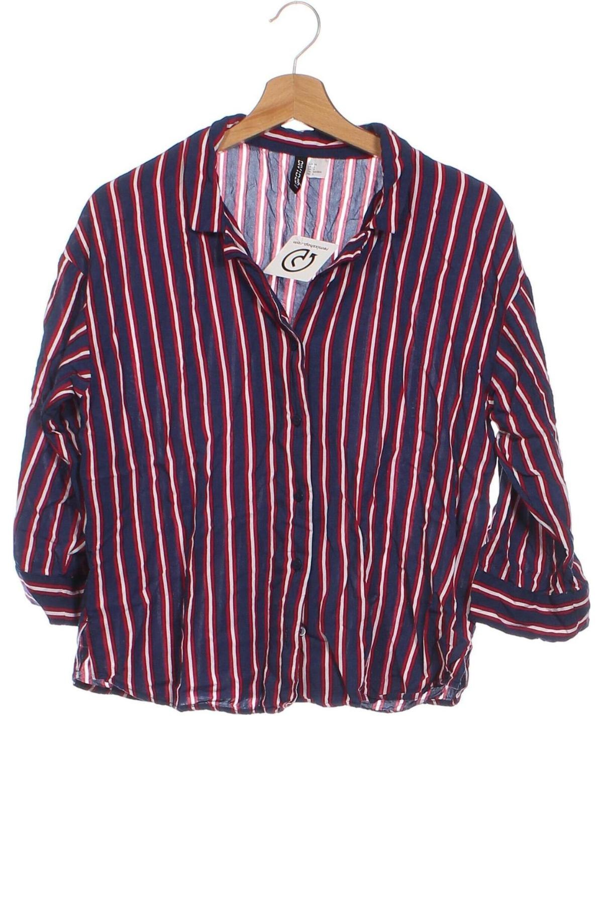 Γυναικείο πουκάμισο H&M Divided, Μέγεθος XS, Χρώμα Πολύχρωμο, Τιμή 7,31 €