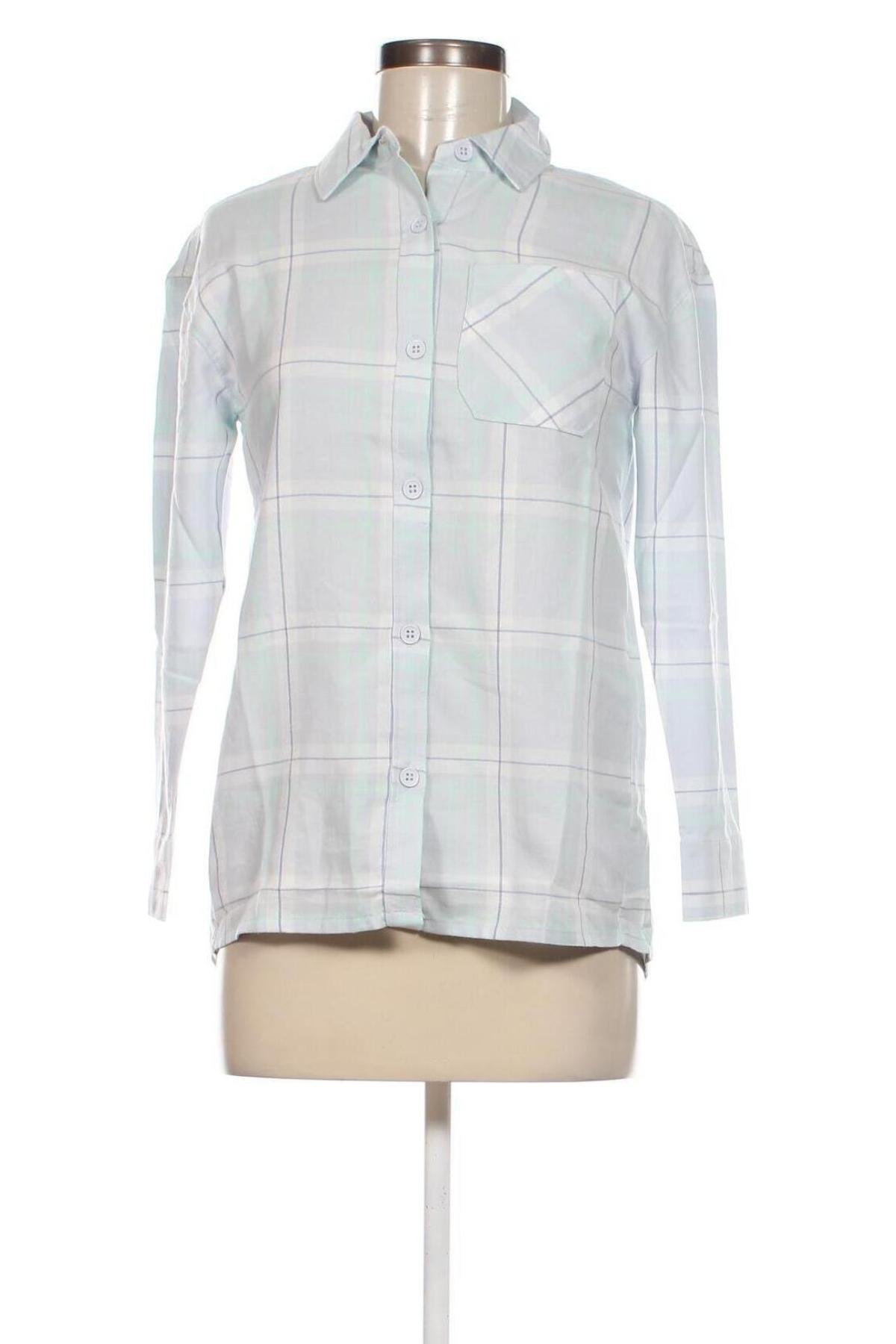 Γυναικείο πουκάμισο Jennyfer, Μέγεθος XXS, Χρώμα Μπλέ, Τιμή 11,34 €