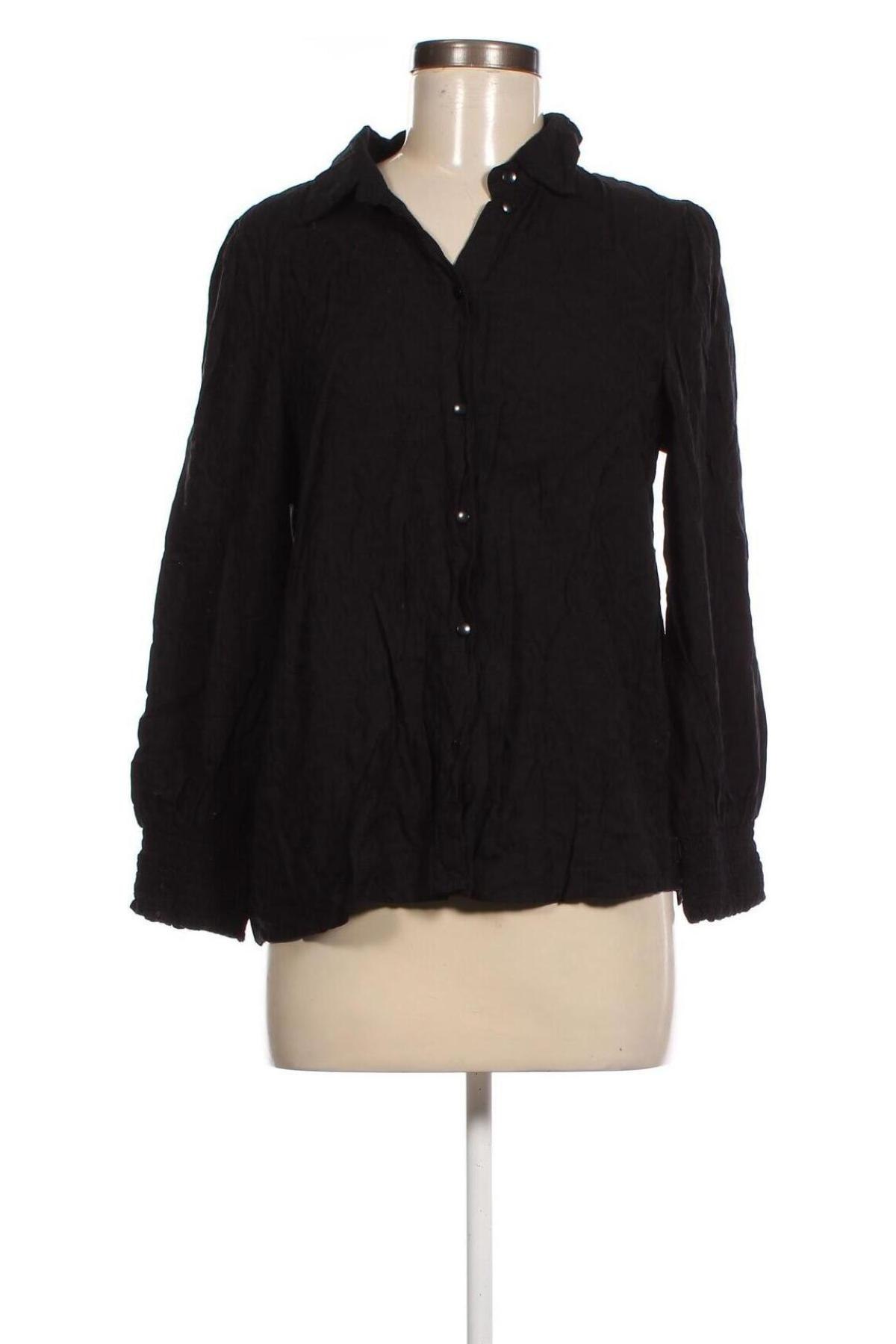 Γυναικείο πουκάμισο Kaffe, Μέγεθος M, Χρώμα Μαύρο, Τιμή 11,57 €