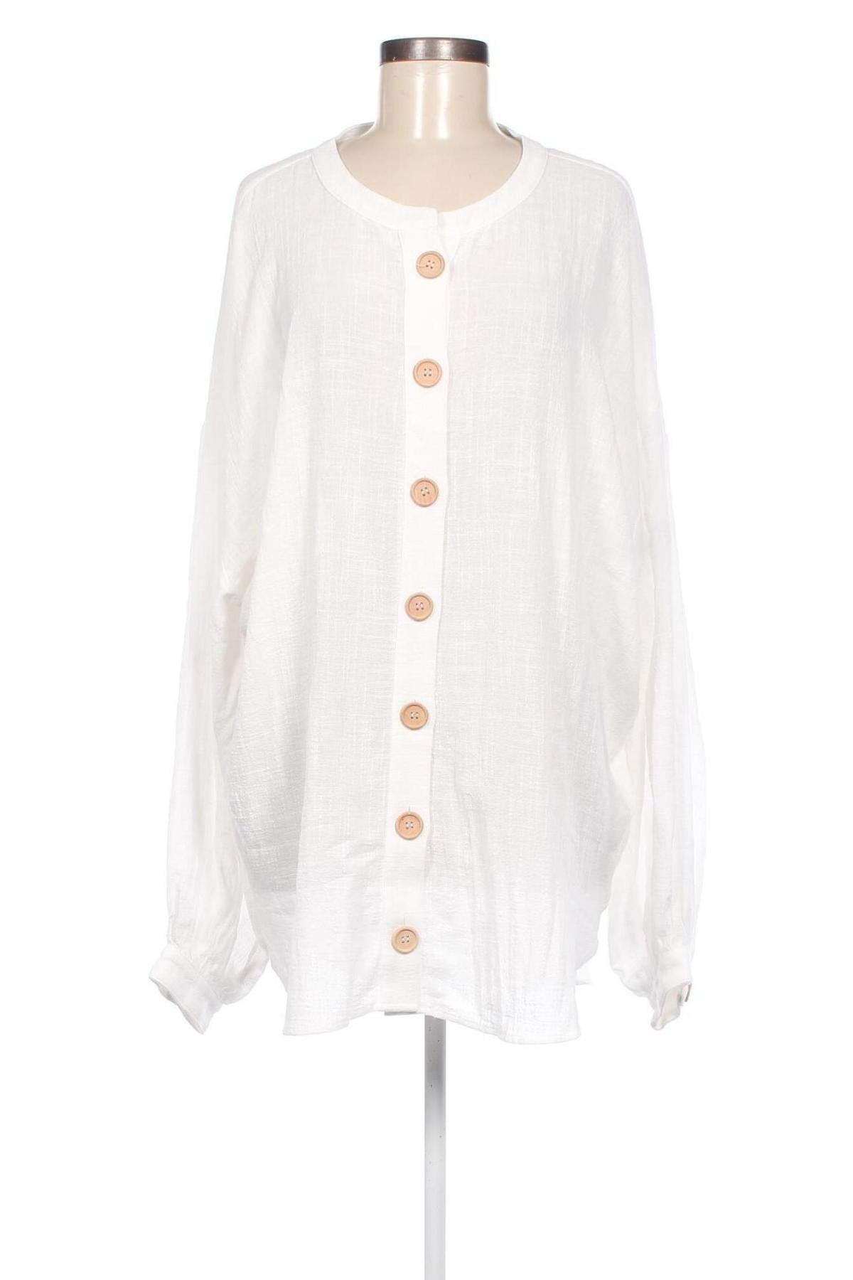 Γυναικείο πουκάμισο LEZU, Μέγεθος XL, Χρώμα Λευκό, Τιμή 52,89 €