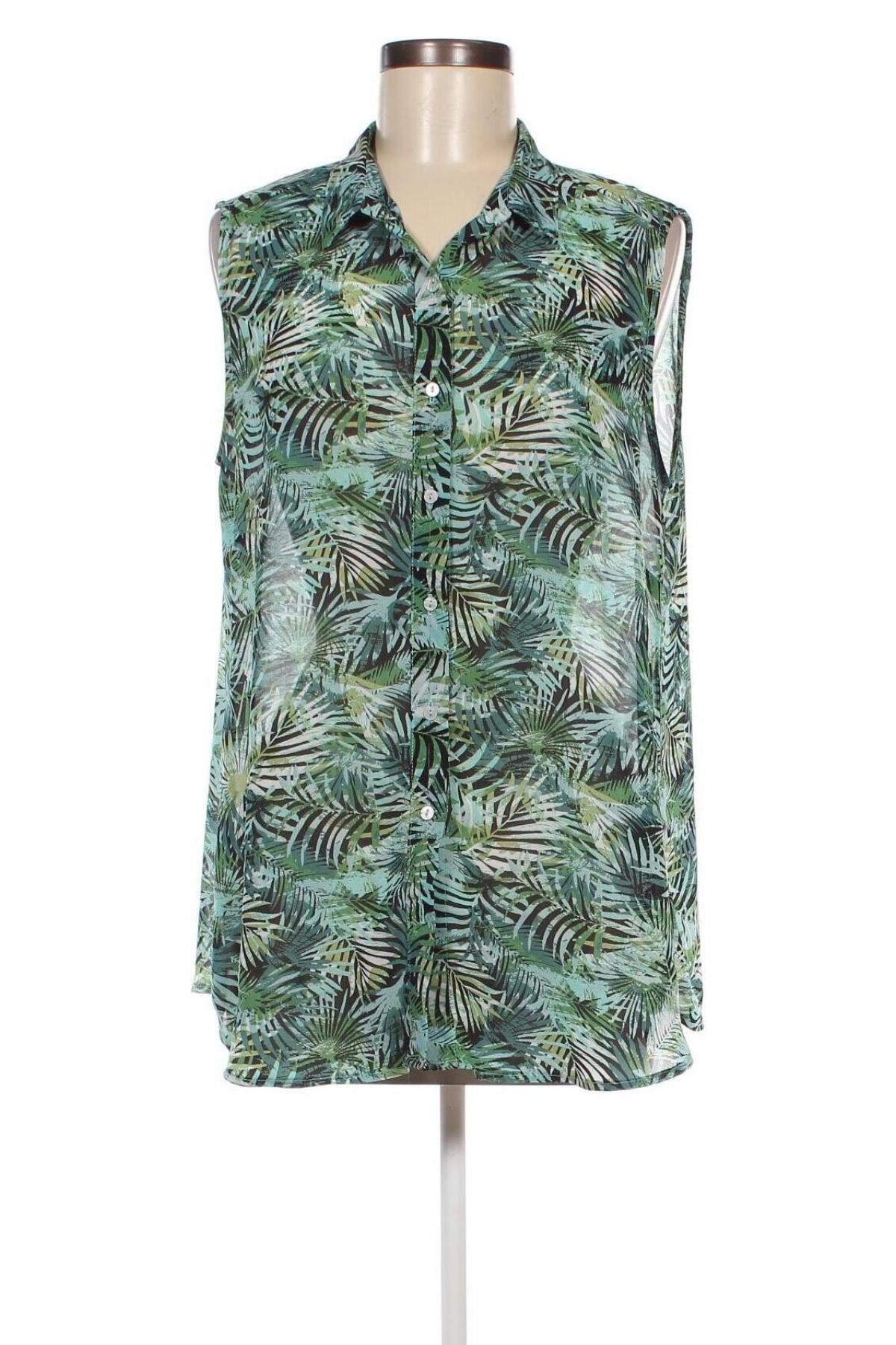 Γυναικείο πουκάμισο Laura Torelli, Μέγεθος XL, Χρώμα Πράσινο, Τιμή 23,81 €