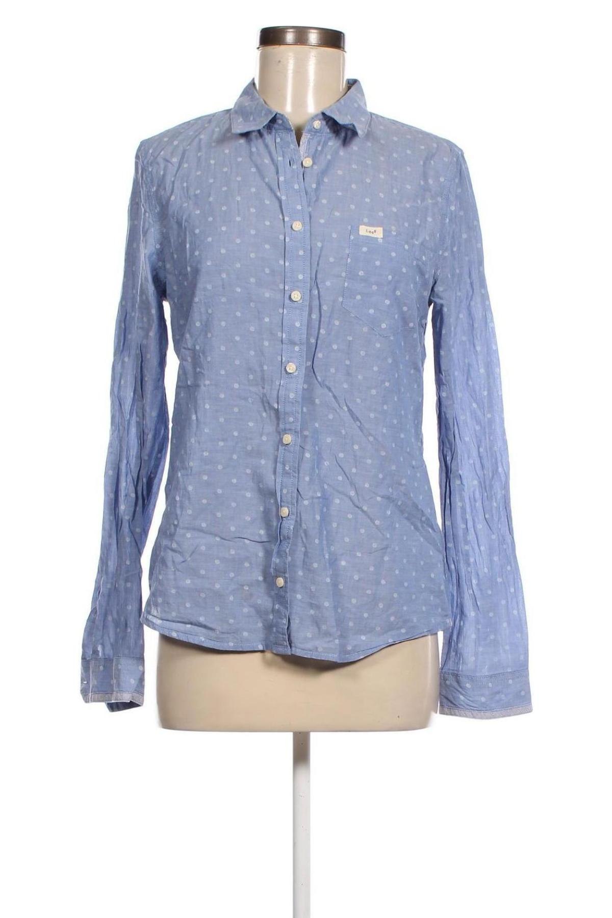 Γυναικείο πουκάμισο Lee, Μέγεθος L, Χρώμα Μπλέ, Τιμή 16,33 €