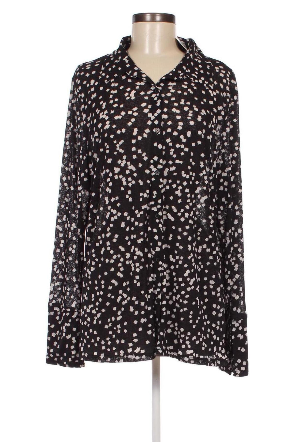 Γυναικείο πουκάμισο Lindex, Μέγεθος XXL, Χρώμα Μαύρο, Τιμή 15,47 €