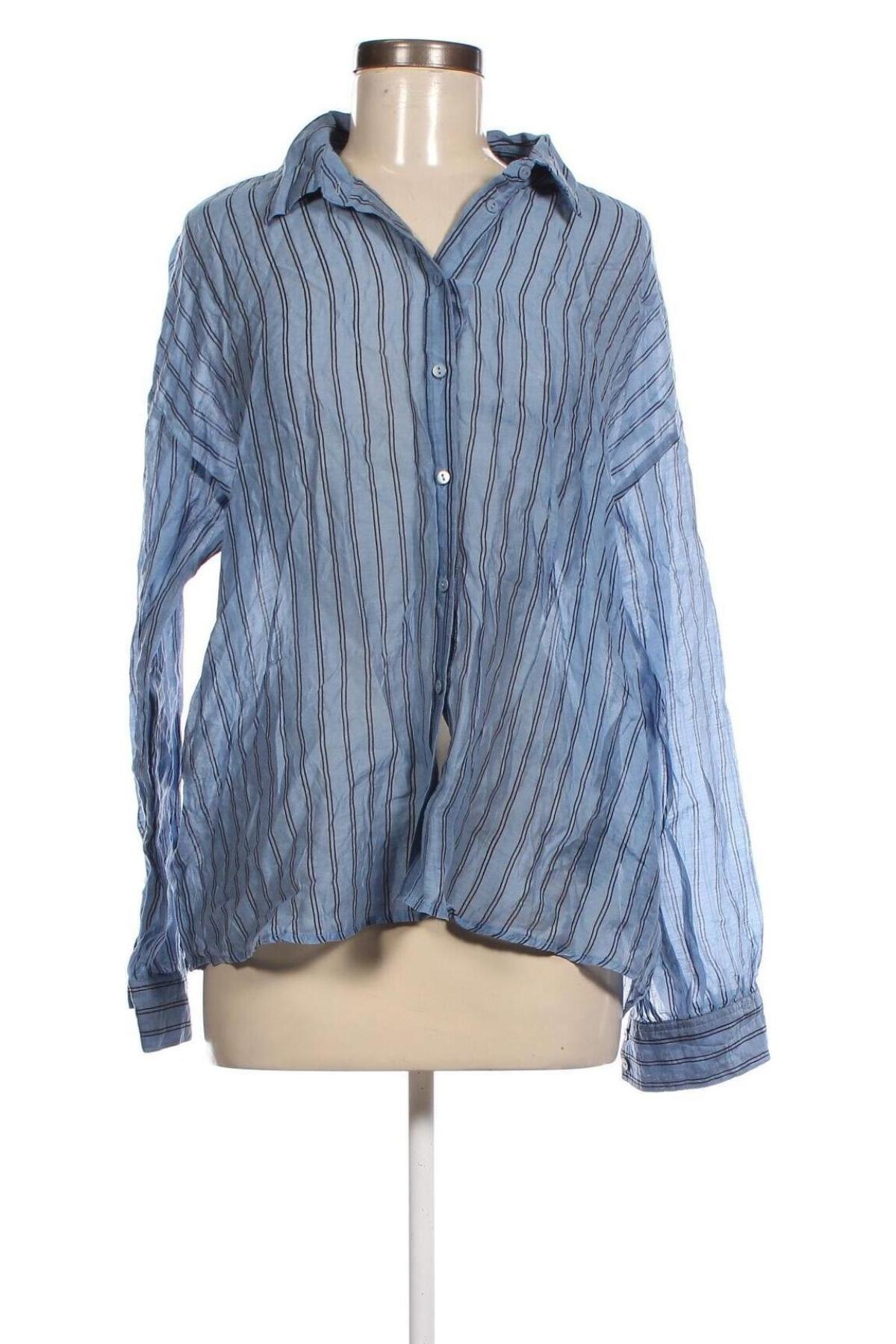 Γυναικείο πουκάμισο MSCH, Μέγεθος L, Χρώμα Μπλέ, Τιμή 12,62 €