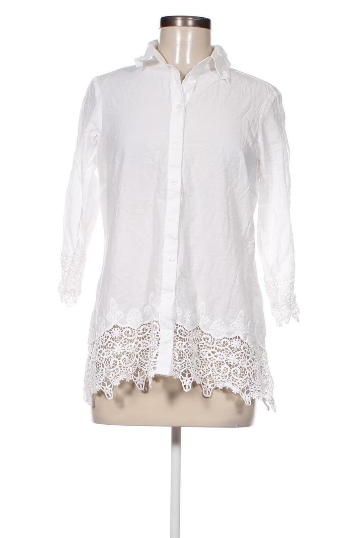 Γυναικείο πουκάμισο Madeleine, Μέγεθος M, Χρώμα Λευκό, Τιμή 25,00 €