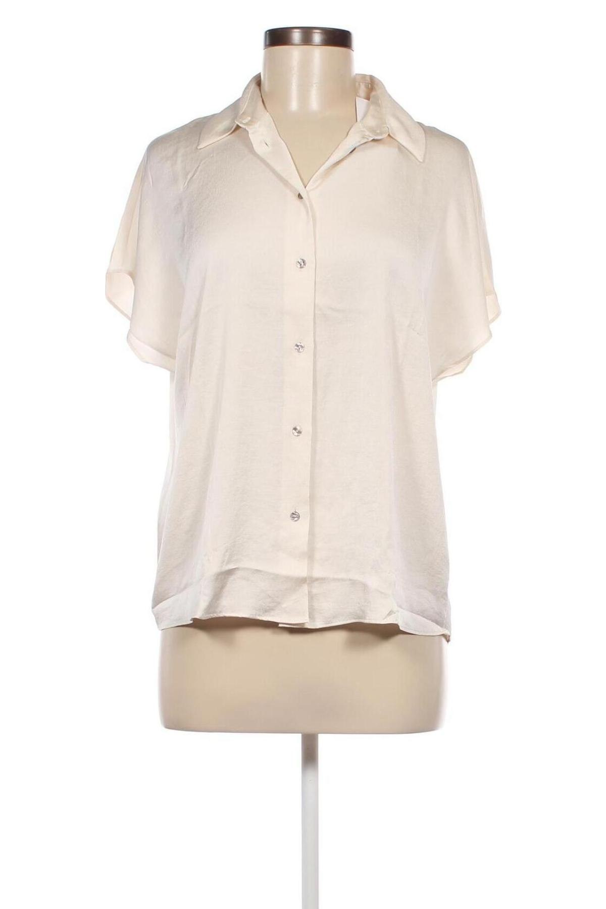 Γυναικείο πουκάμισο Mango, Μέγεθος S, Χρώμα Εκρού, Τιμή 12,78 €