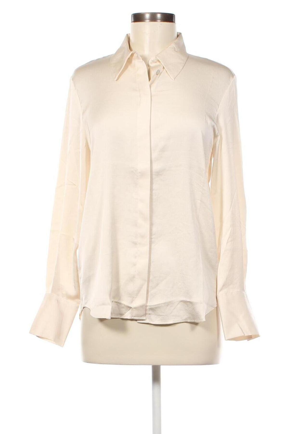 Γυναικείο πουκάμισο Mango, Μέγεθος M, Χρώμα Εκρού, Τιμή 17,58 €