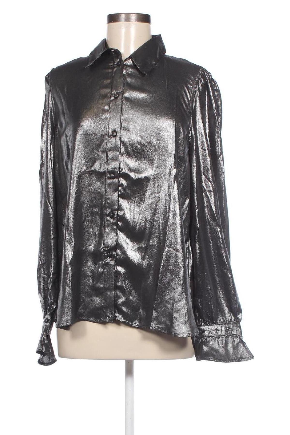 Γυναικείο πουκάμισο Mexx, Μέγεθος L, Χρώμα Γκρί, Τιμή 21,83 €