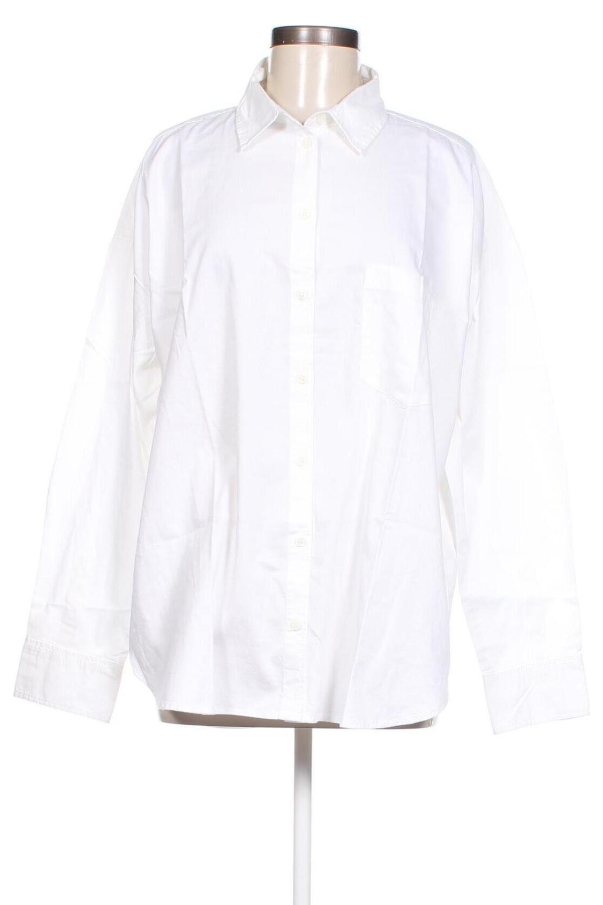 Γυναικείο πουκάμισο Monki, Μέγεθος L, Χρώμα Λευκό, Τιμή 14,44 €