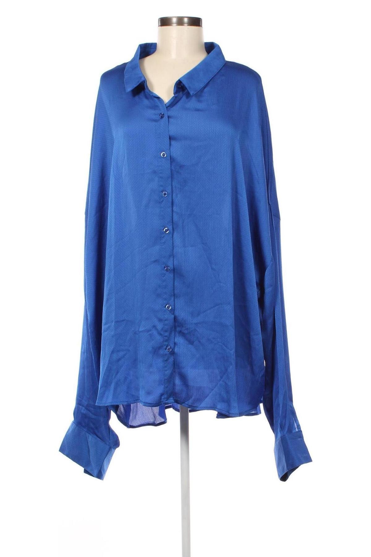 Γυναικείο πουκάμισο Nasty Gal, Μέγεθος 3XL, Χρώμα Μπλέ, Τιμή 29,77 €