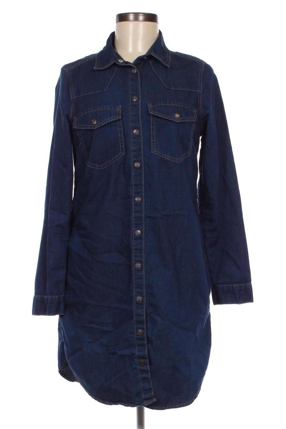 Γυναικείο πουκάμισο New Look, Μέγεθος M, Χρώμα Μπλέ, Τιμή 12,79 €