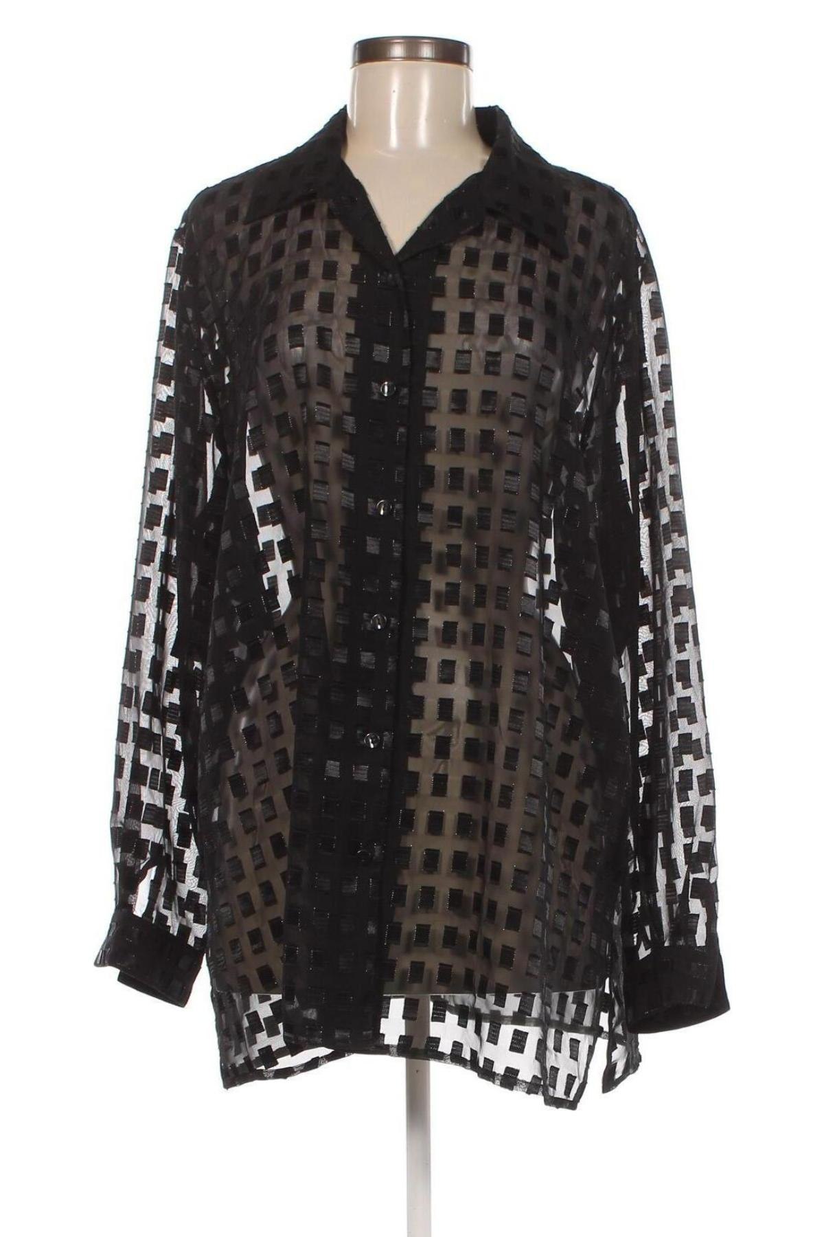 Γυναικείο πουκάμισο Notations, Μέγεθος XL, Χρώμα Μαύρο, Τιμή 7,73 €