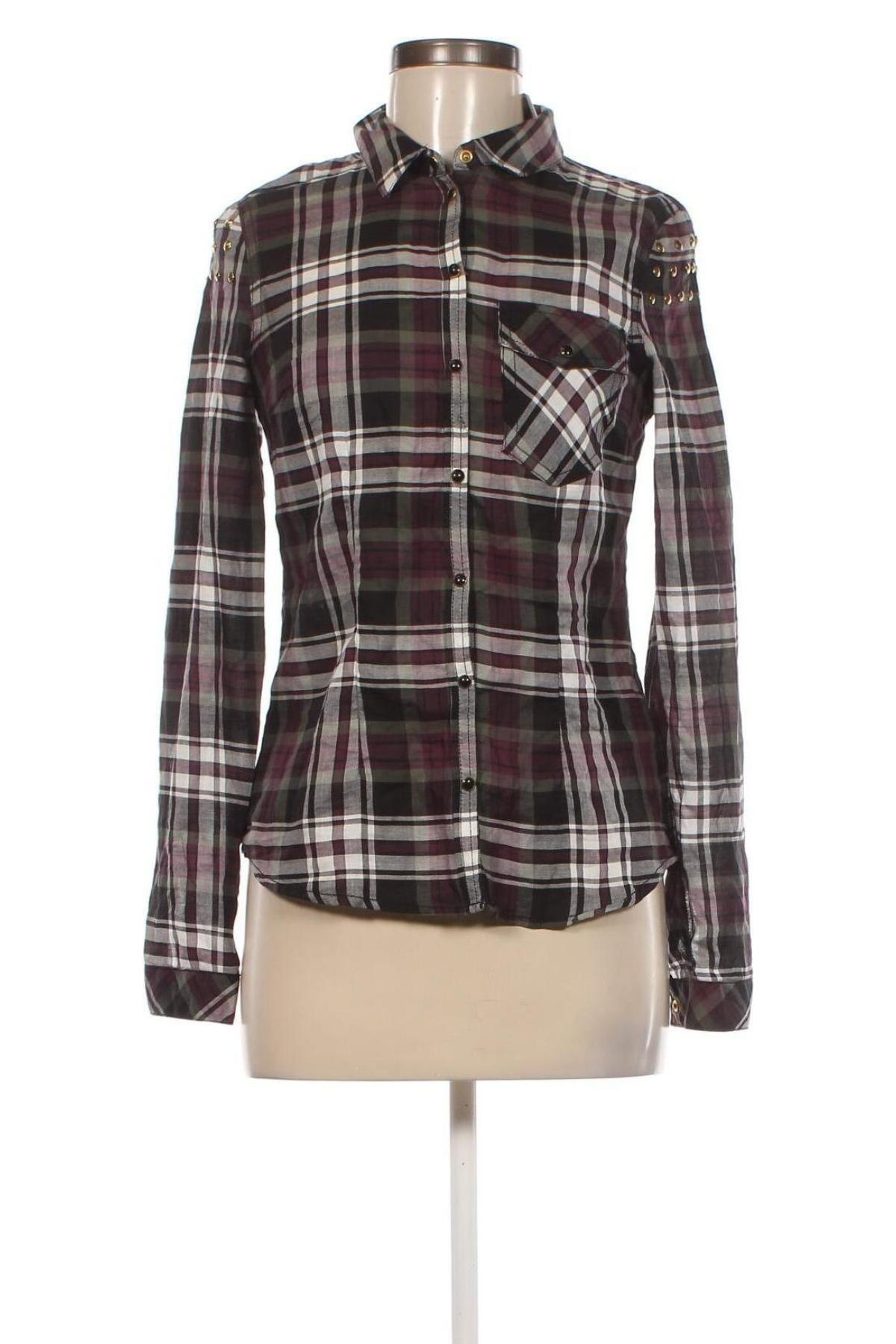 Γυναικείο πουκάμισο ONLY, Μέγεθος XS, Χρώμα Πολύχρωμο, Τιμή 14,23 €