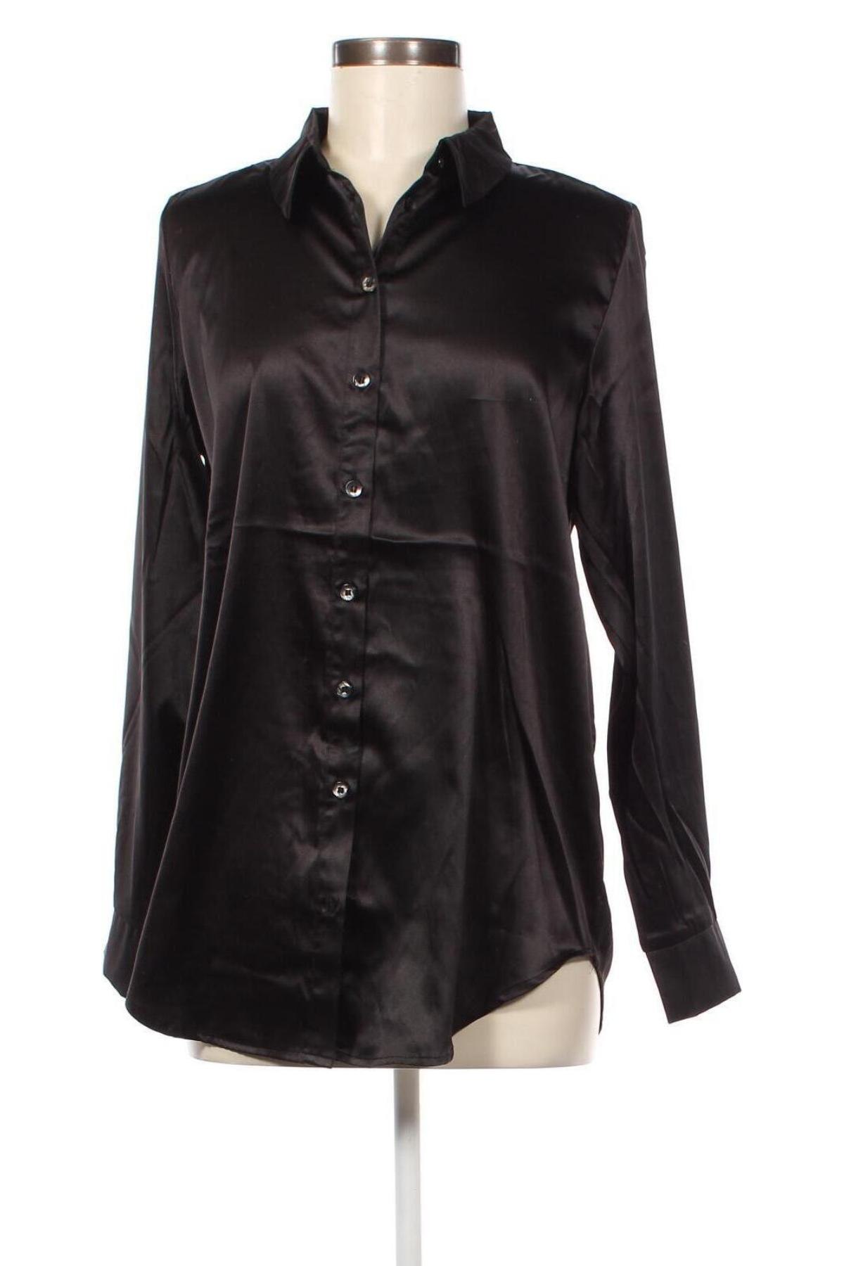 Γυναικείο πουκάμισο ONLY, Μέγεθος M, Χρώμα Μαύρο, Τιμή 11,86 €