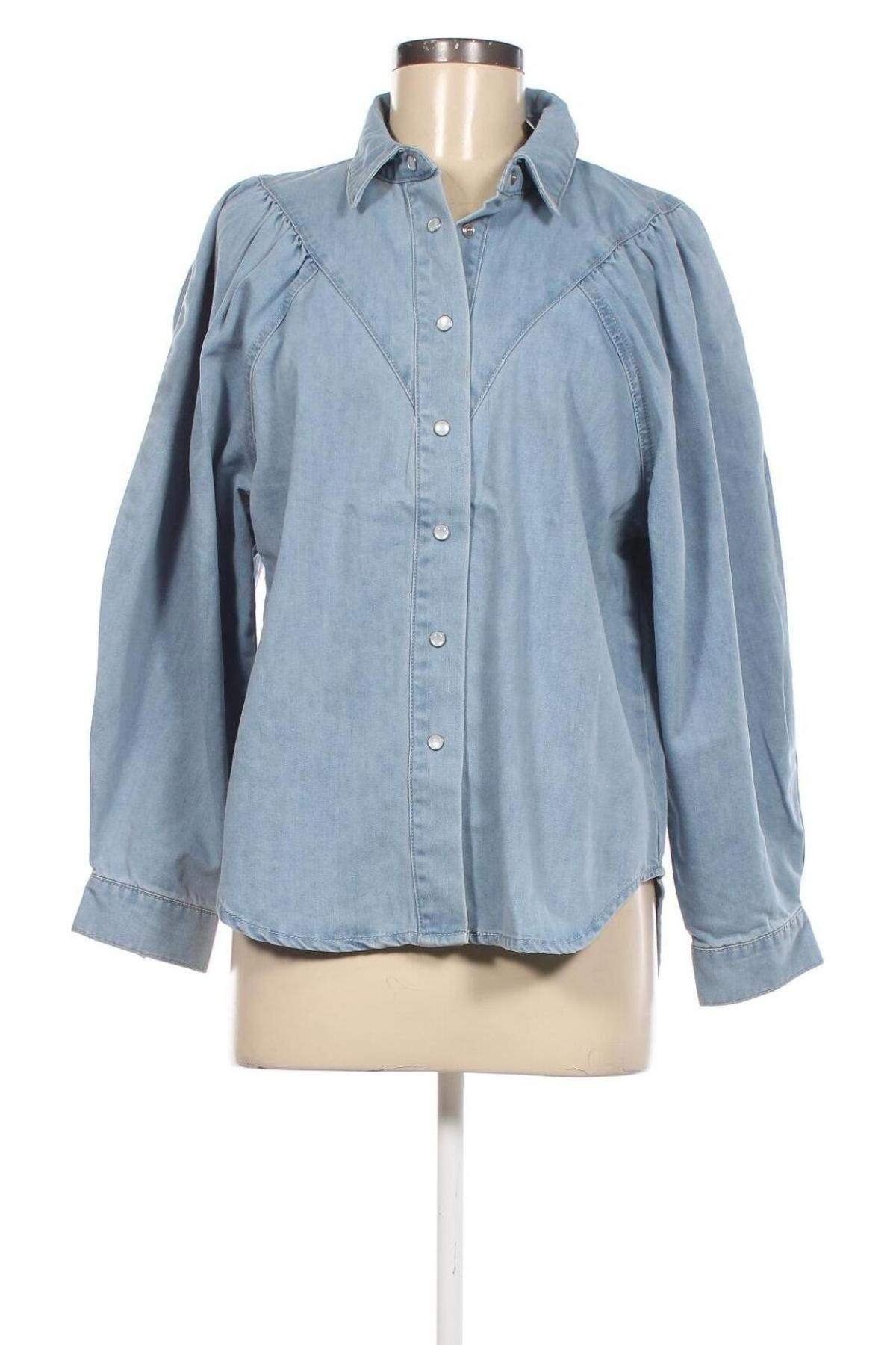 Γυναικείο πουκάμισο ONLY, Μέγεθος M, Χρώμα Μπλέ, Τιμή 11,86 €