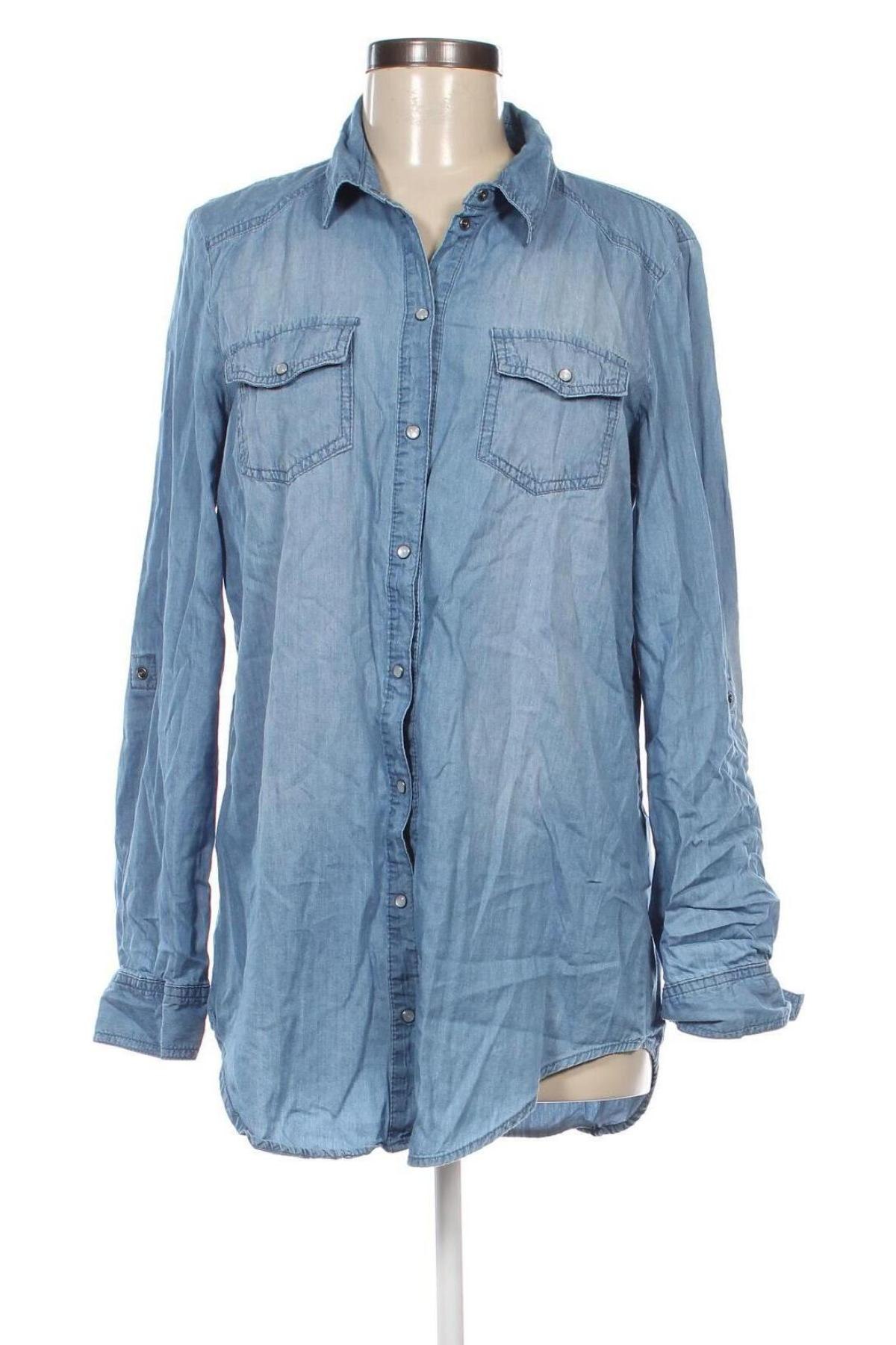 Γυναικείο πουκάμισο ONLY, Μέγεθος M, Χρώμα Μπλέ, Τιμή 6,13 €