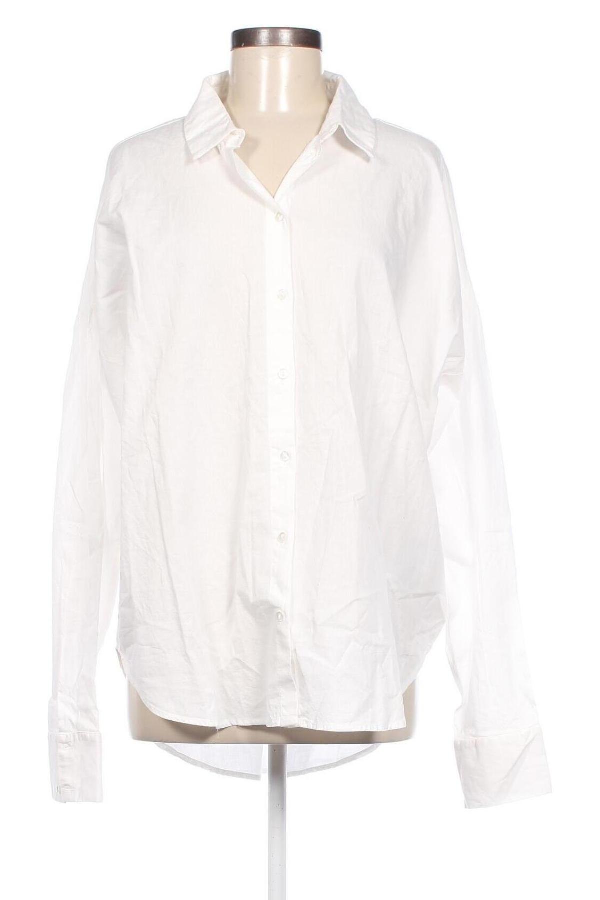 Γυναικείο πουκάμισο Pieces, Μέγεθος XL, Χρώμα Λευκό, Τιμή 13,04 €