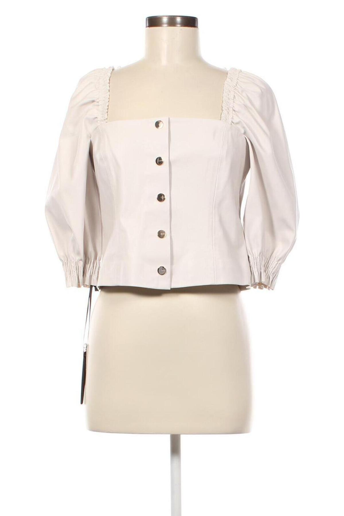 Γυναικείο πουκάμισο Pinko, Μέγεθος XL, Χρώμα Εκρού, Τιμή 124,23 €
