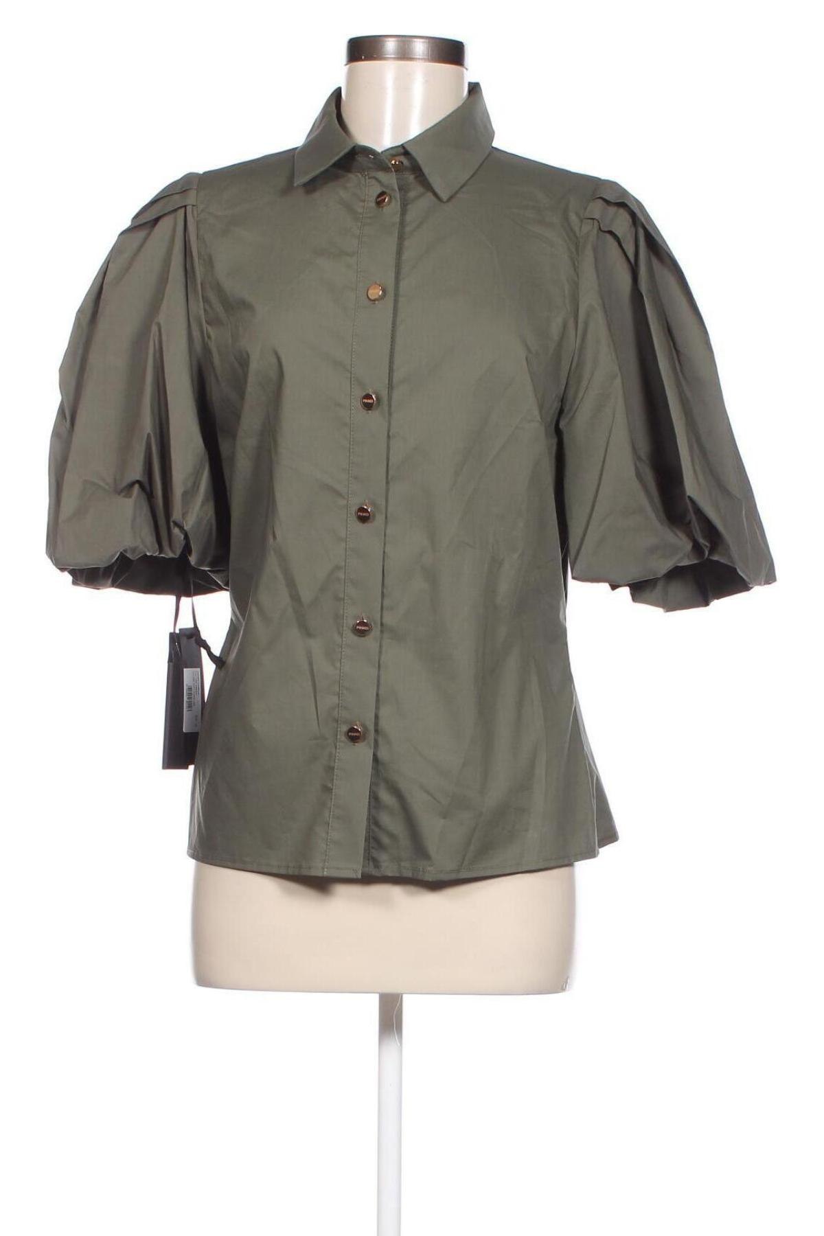 Γυναικείο πουκάμισο Pinko, Μέγεθος XL, Χρώμα Πράσινο, Τιμή 124,23 €