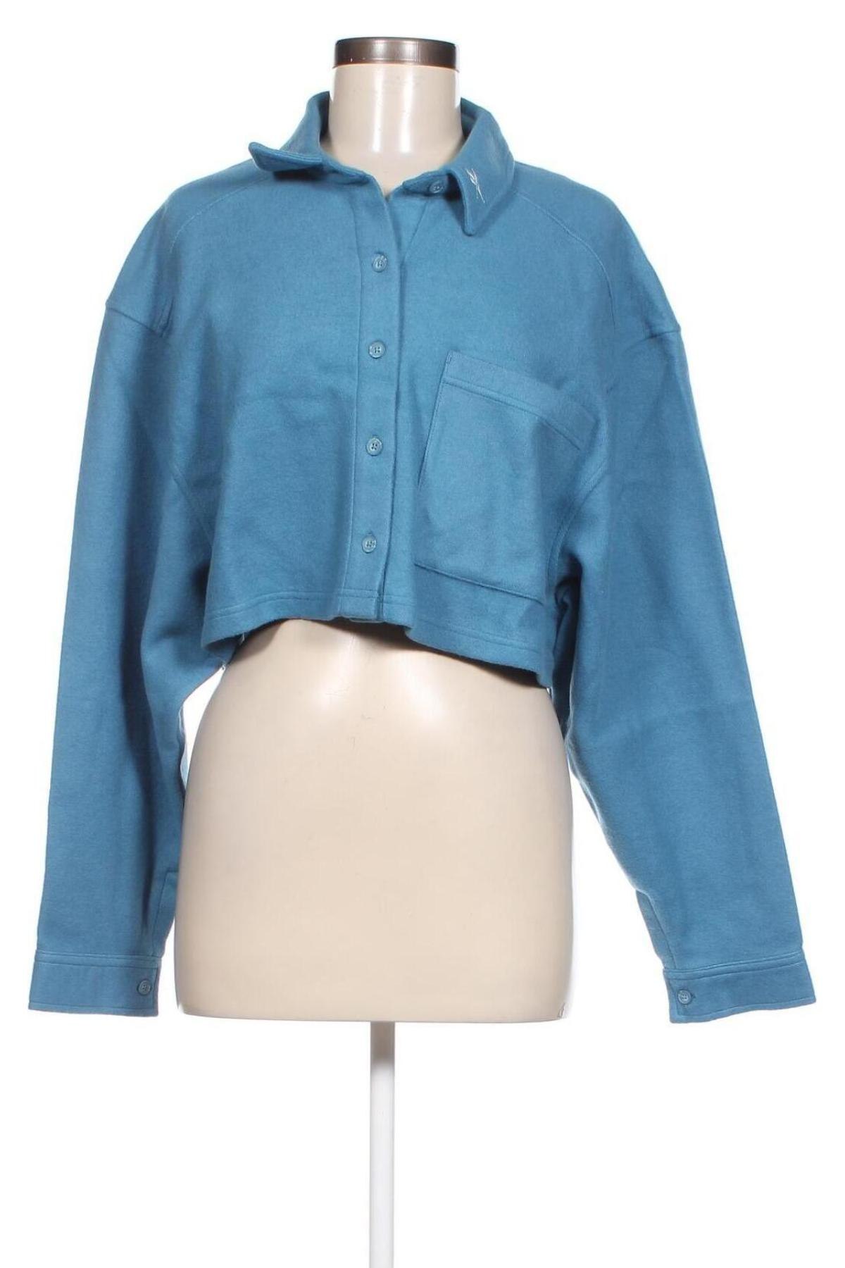 Γυναικείο πουκάμισο Reebok, Μέγεθος M, Χρώμα Μπλέ, Τιμή 30,62 €