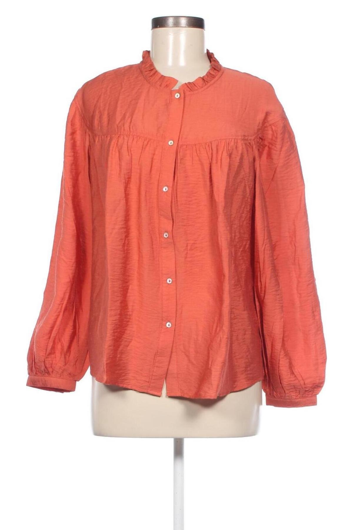 Γυναικείο πουκάμισο S.Oliver, Μέγεθος M, Χρώμα Πορτοκαλί, Τιμή 21,83 €