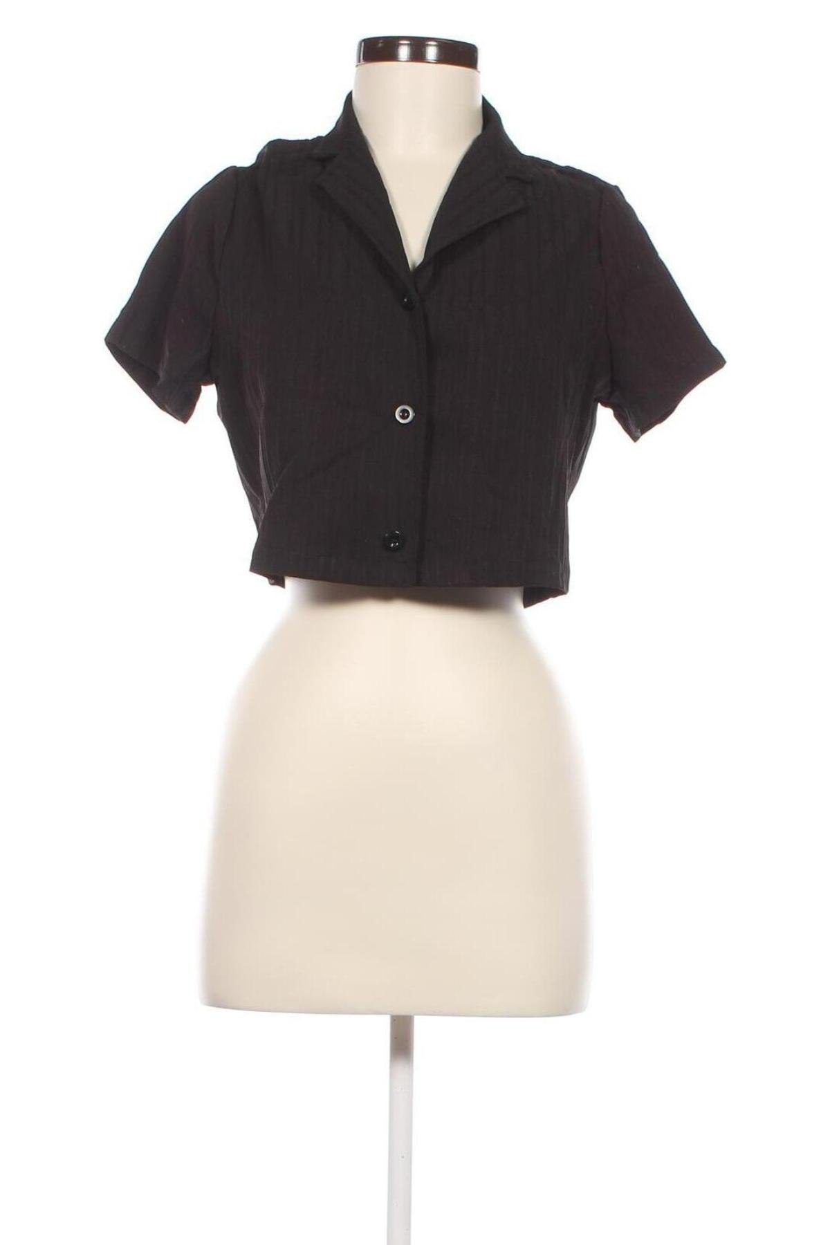 Дамска риза SHEIN, Размер M, Цвят Черен, Цена 15,25 лв.