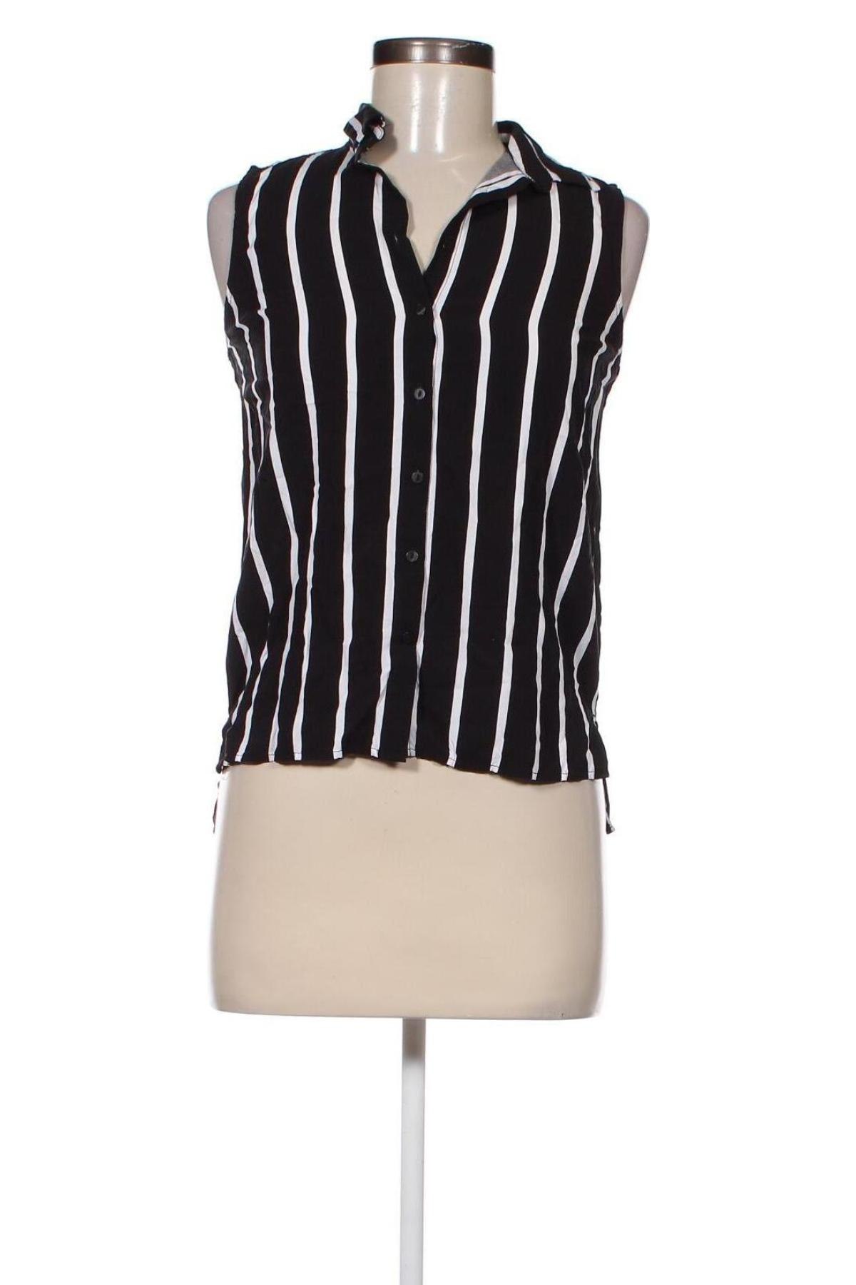 Γυναικείο πουκάμισο Sinsay, Μέγεθος XS, Χρώμα Μαύρο, Τιμή 7,67 €