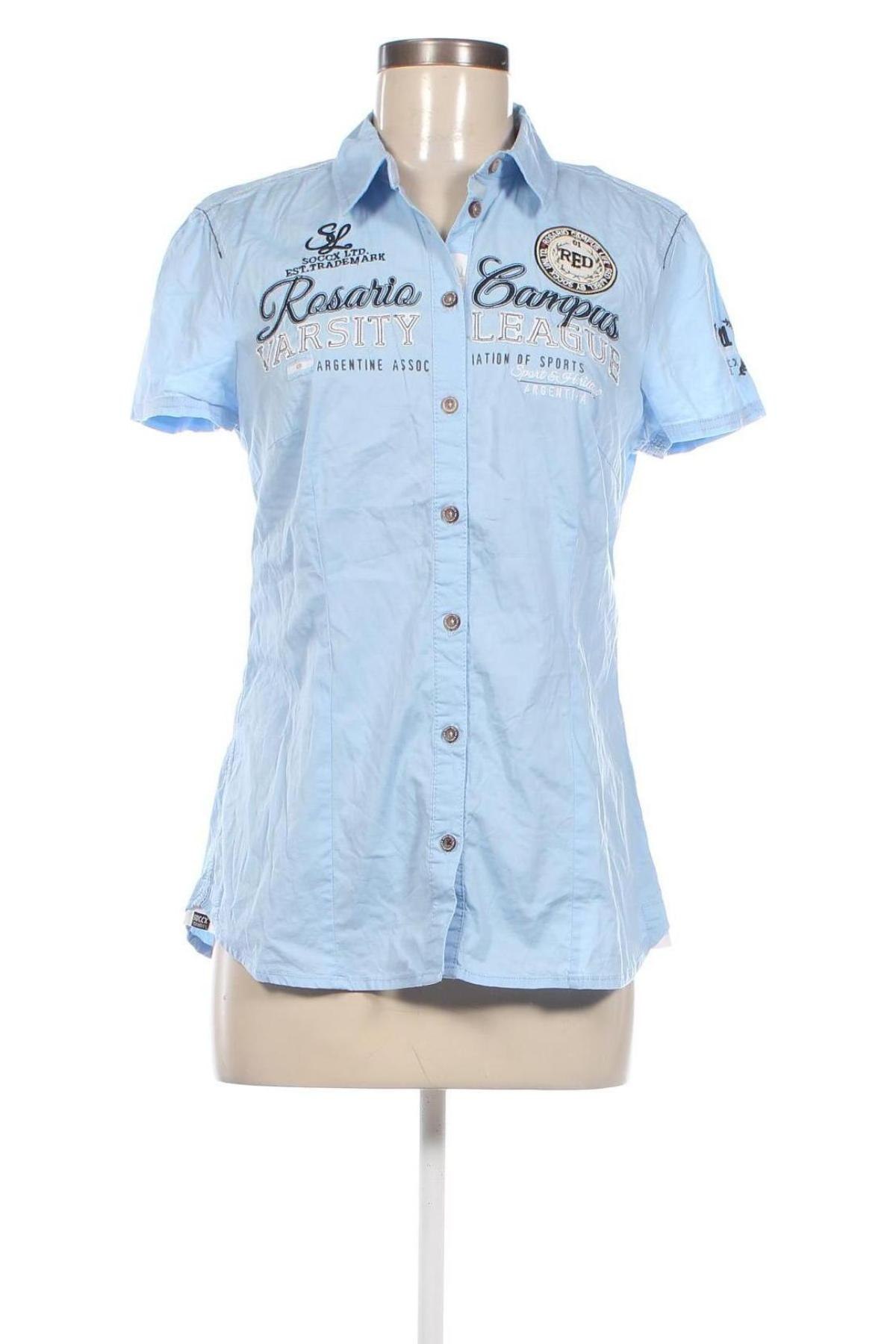 Γυναικείο πουκάμισο Soccx, Μέγεθος M, Χρώμα Μπλέ, Τιμή 16,33 €